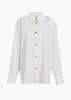 Tamal Top in White and Navy Stripe sold by KHAITE