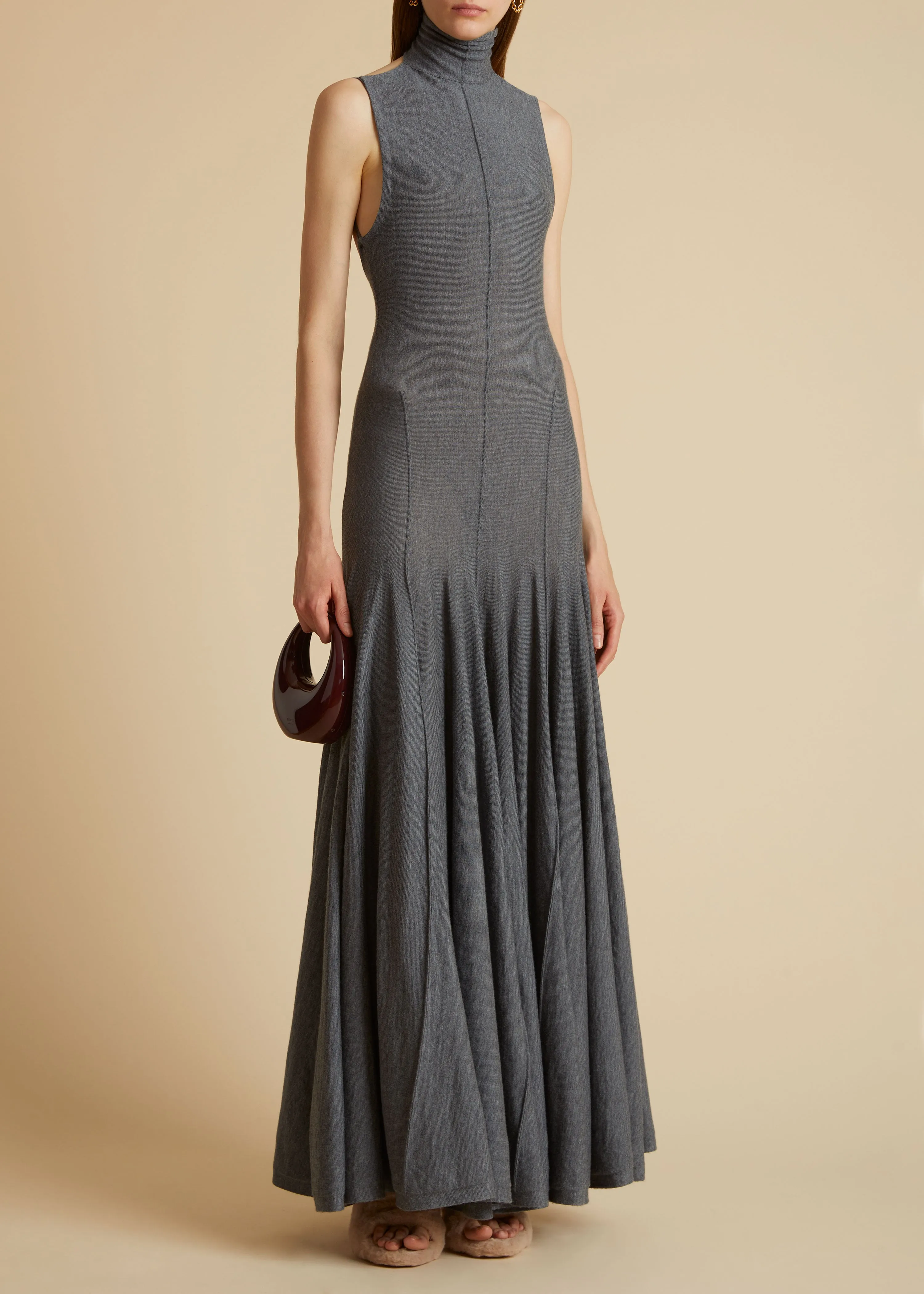 Romee Dress in Sterling sold by KHAITE product image thumbnail 2