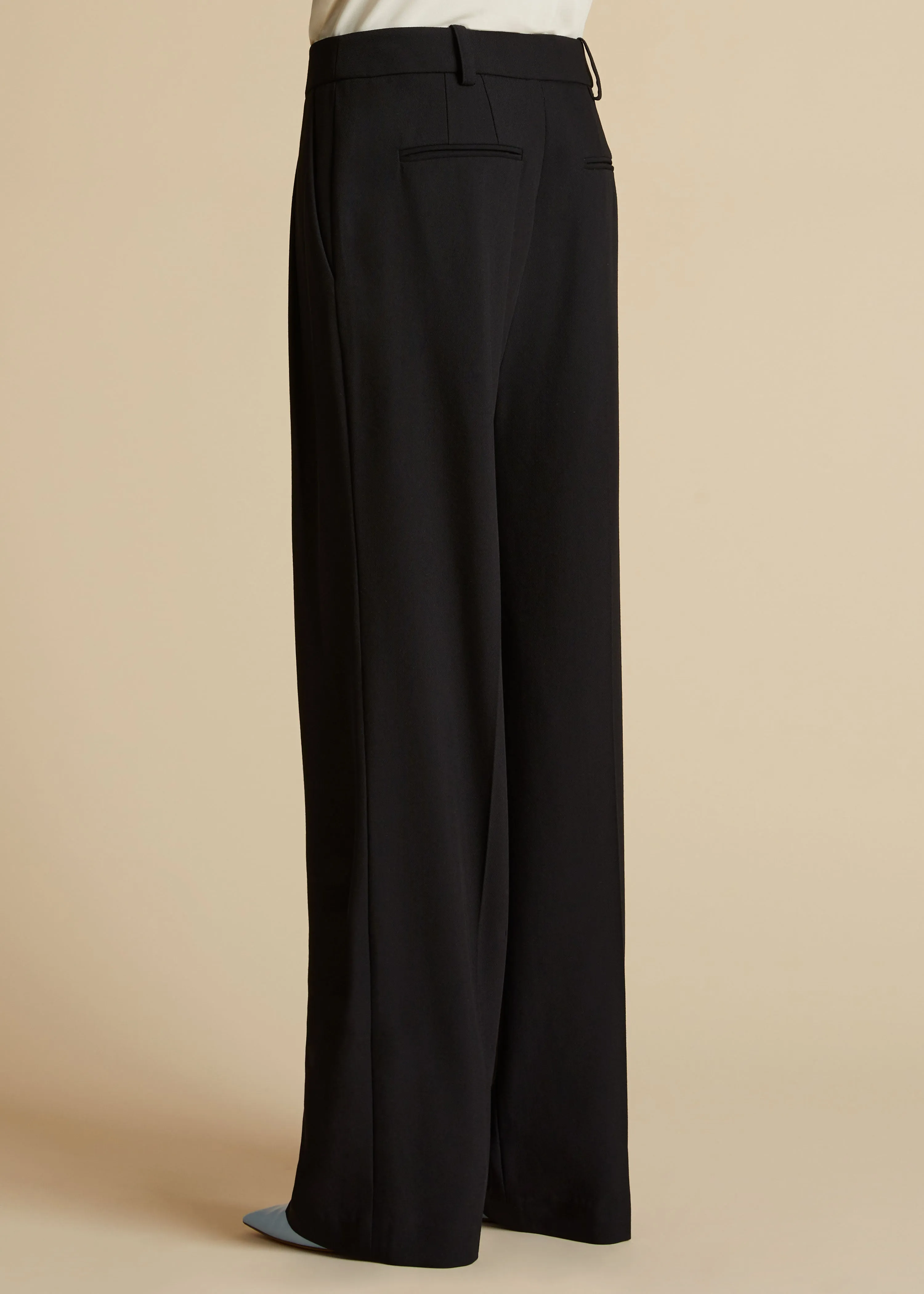The Leaton Pant in Black sold by KHAITE product image thumbnail 3