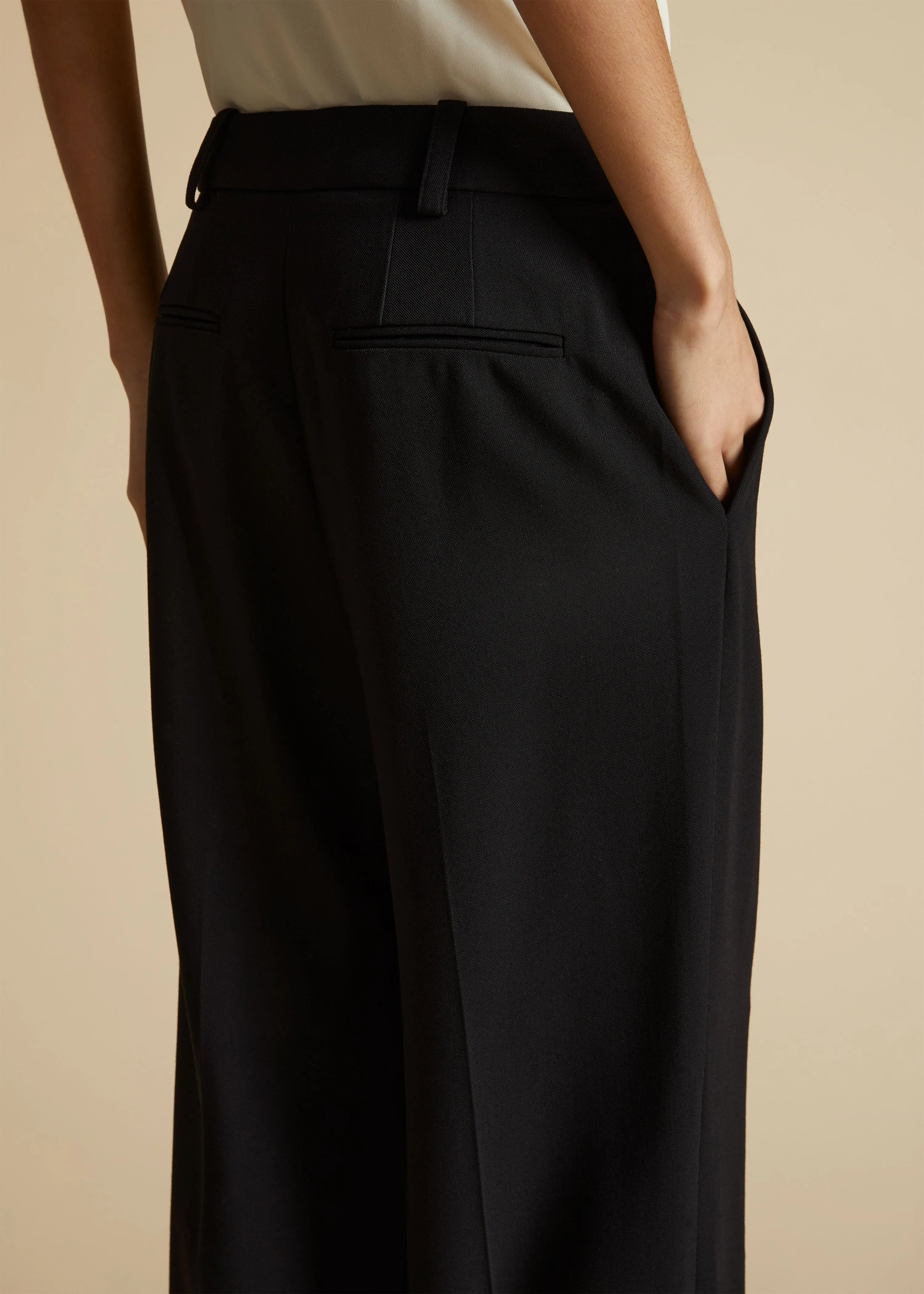 The Leaton Pant in Black sold by KHAITE product image thumbnail 4