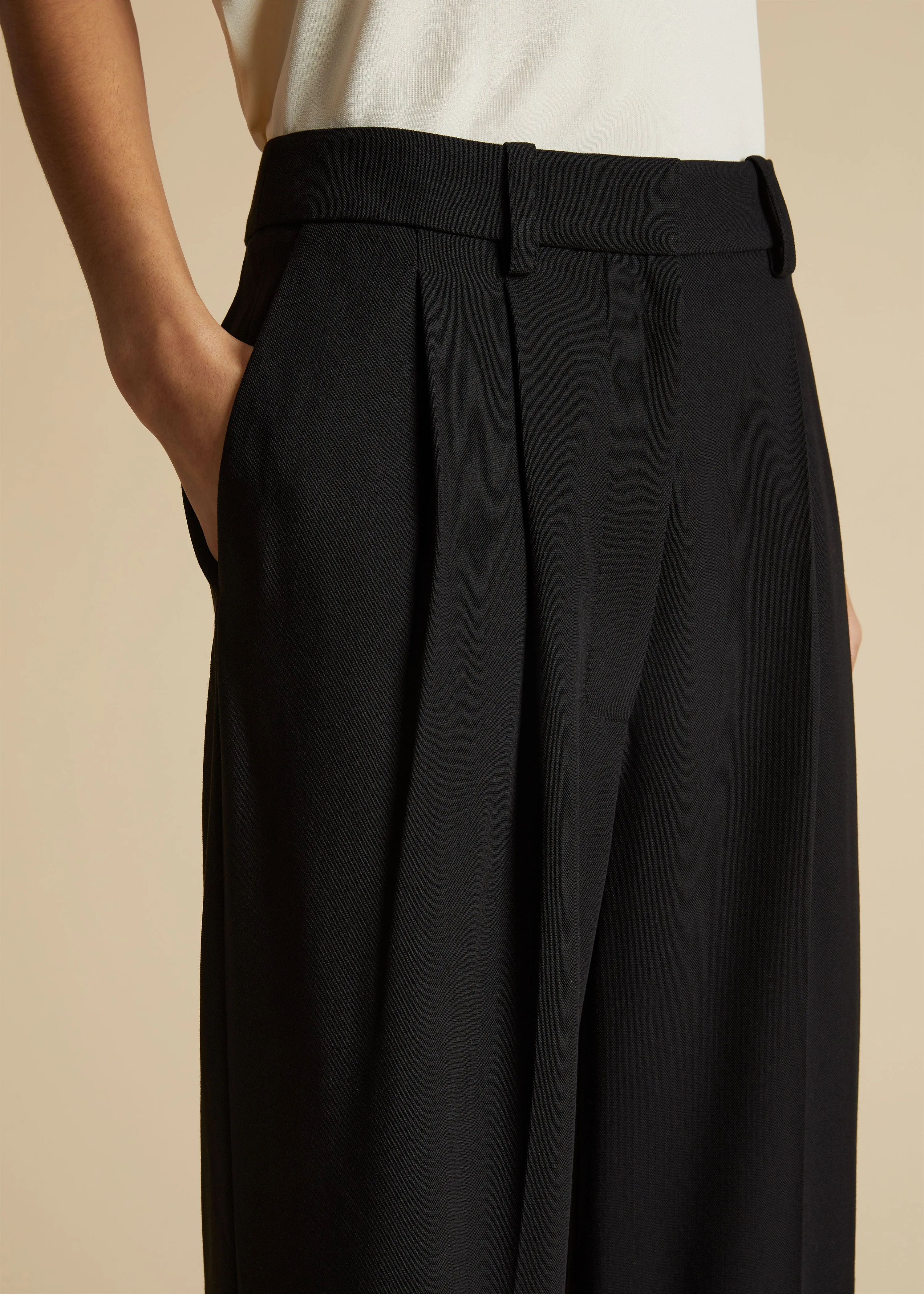 The Leaton Pant in Black sold by KHAITE product image thumbnail 5