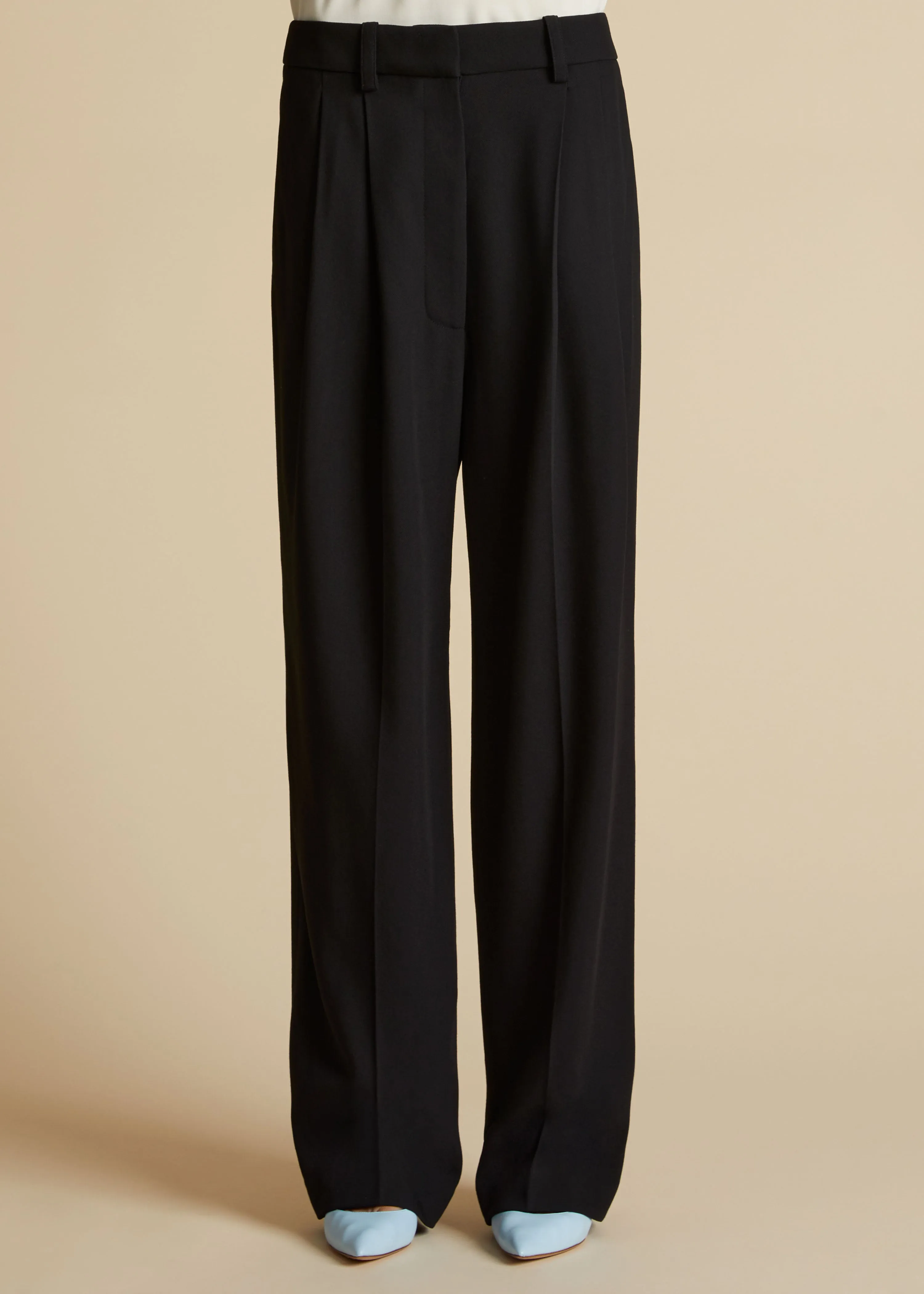 The Leaton Pant in Black sold by KHAITE product image thumbnail 2