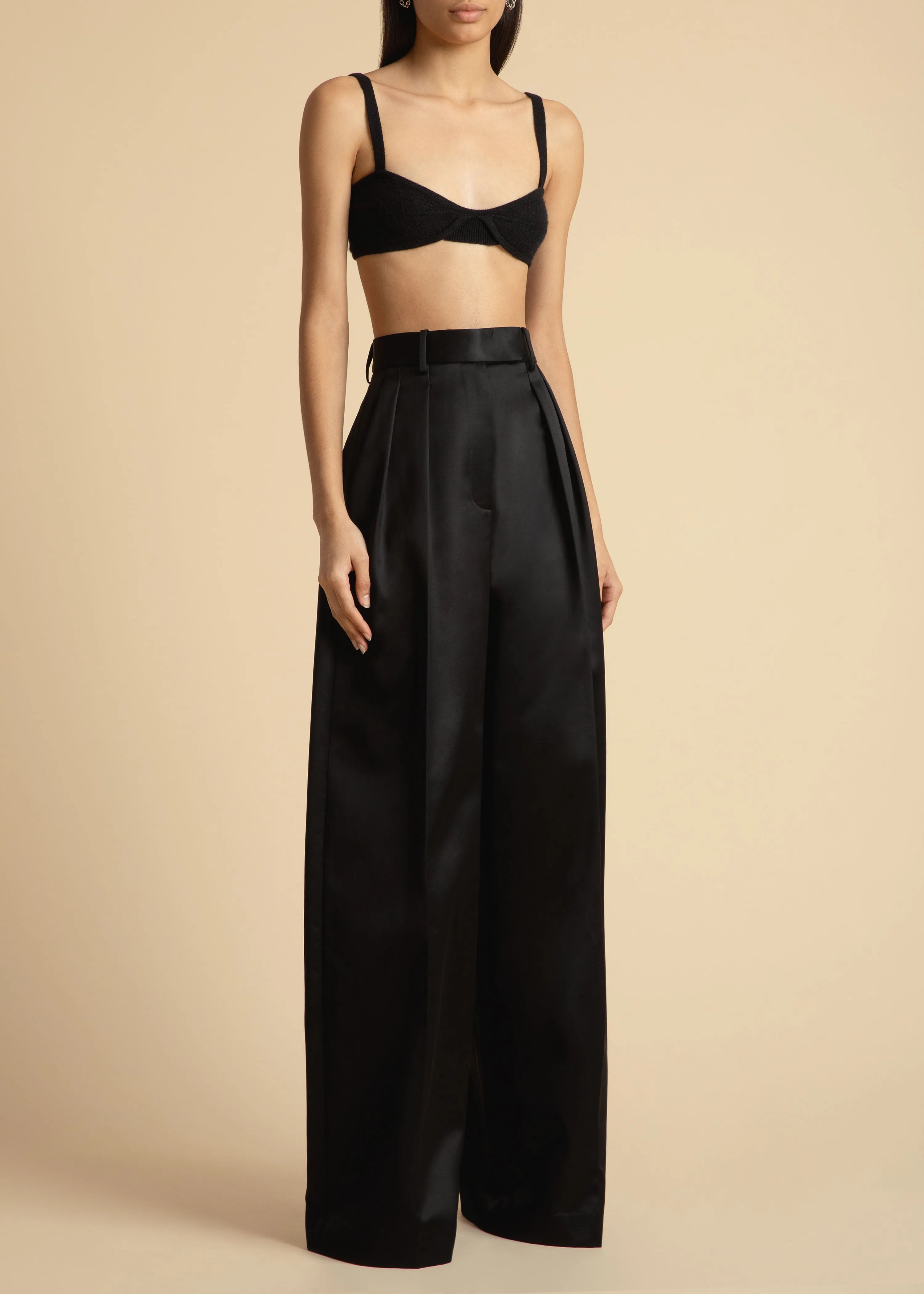 The Eda Bralette in Black sold by KHAITE product image thumbnail 2