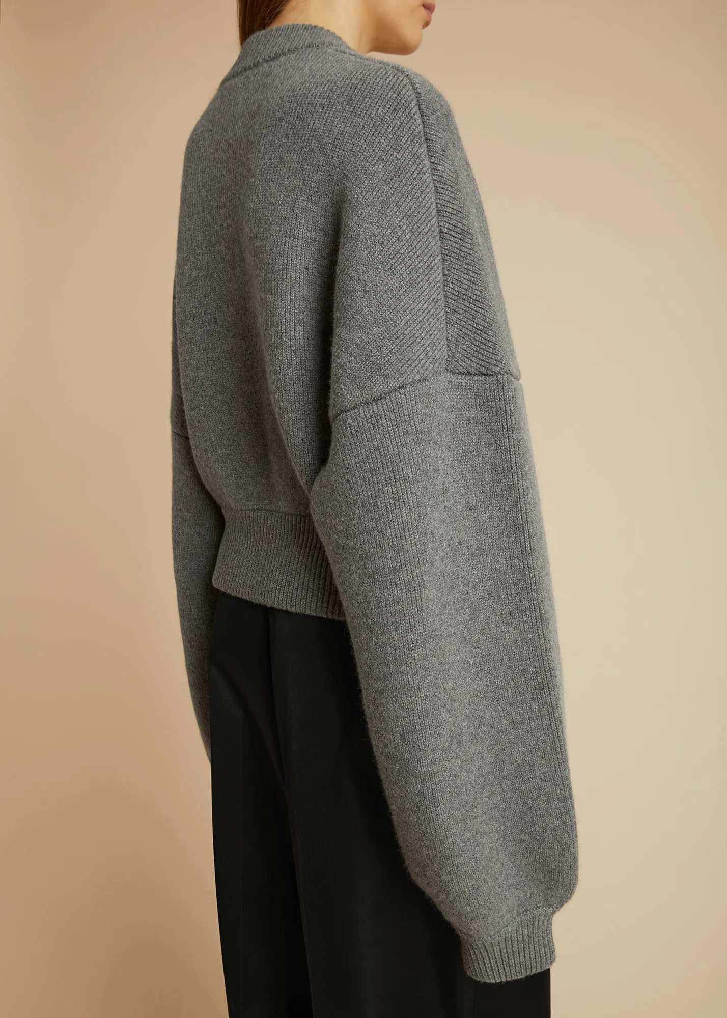 The Rhea Jacket in Smoke sold by KHAITE product image thumbnail 4