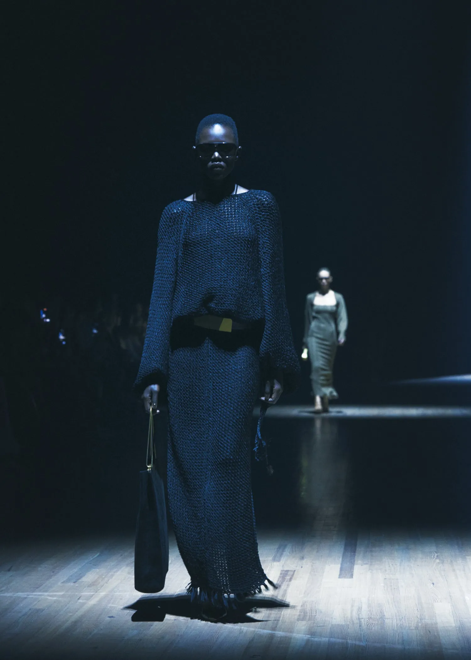 Augusta Chain Tote in Black Leather sold by KHAITE product image thumbnail 5