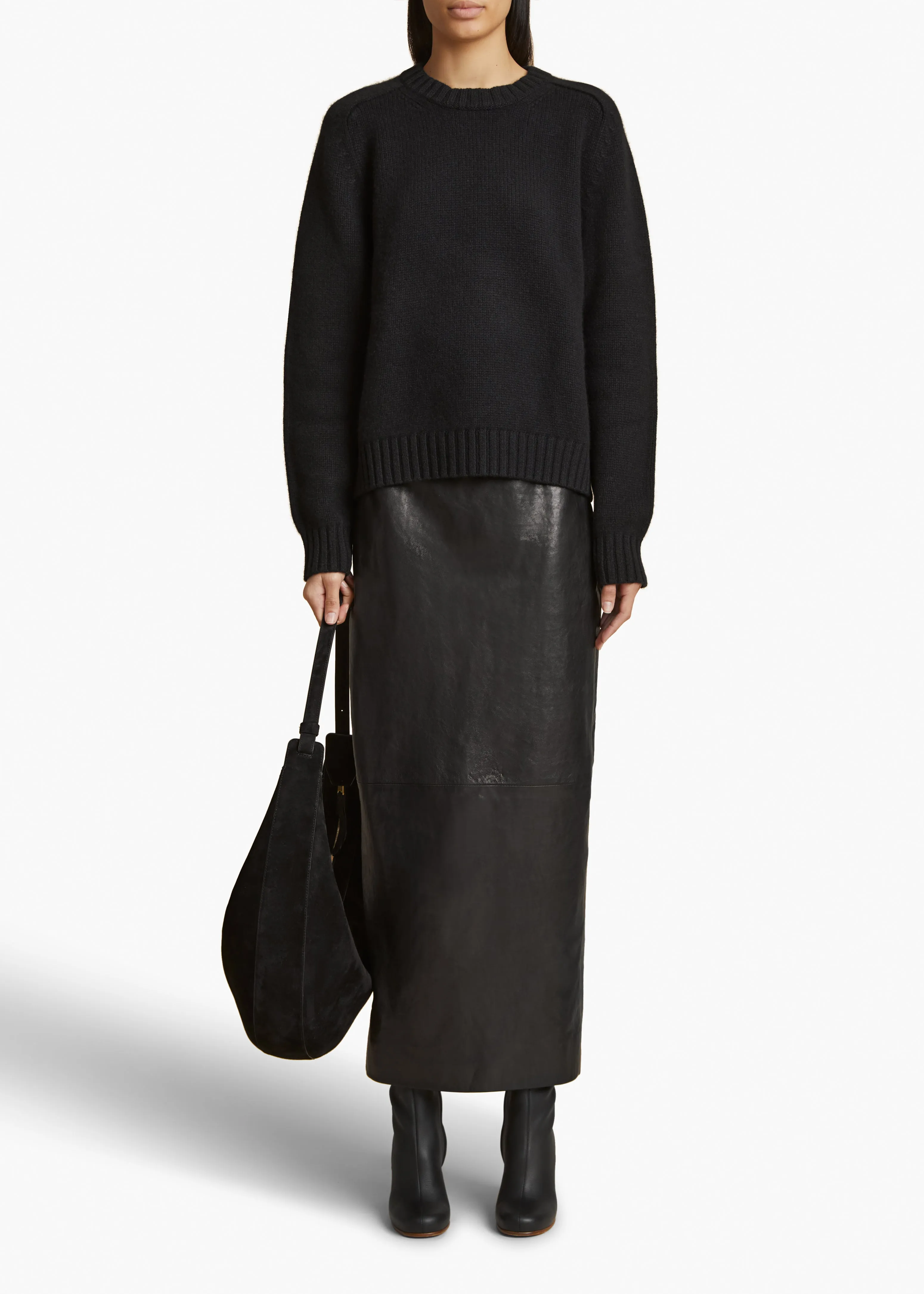 Loxley Skirt in Black Leather sold by KHAITE product image thumbnail 2