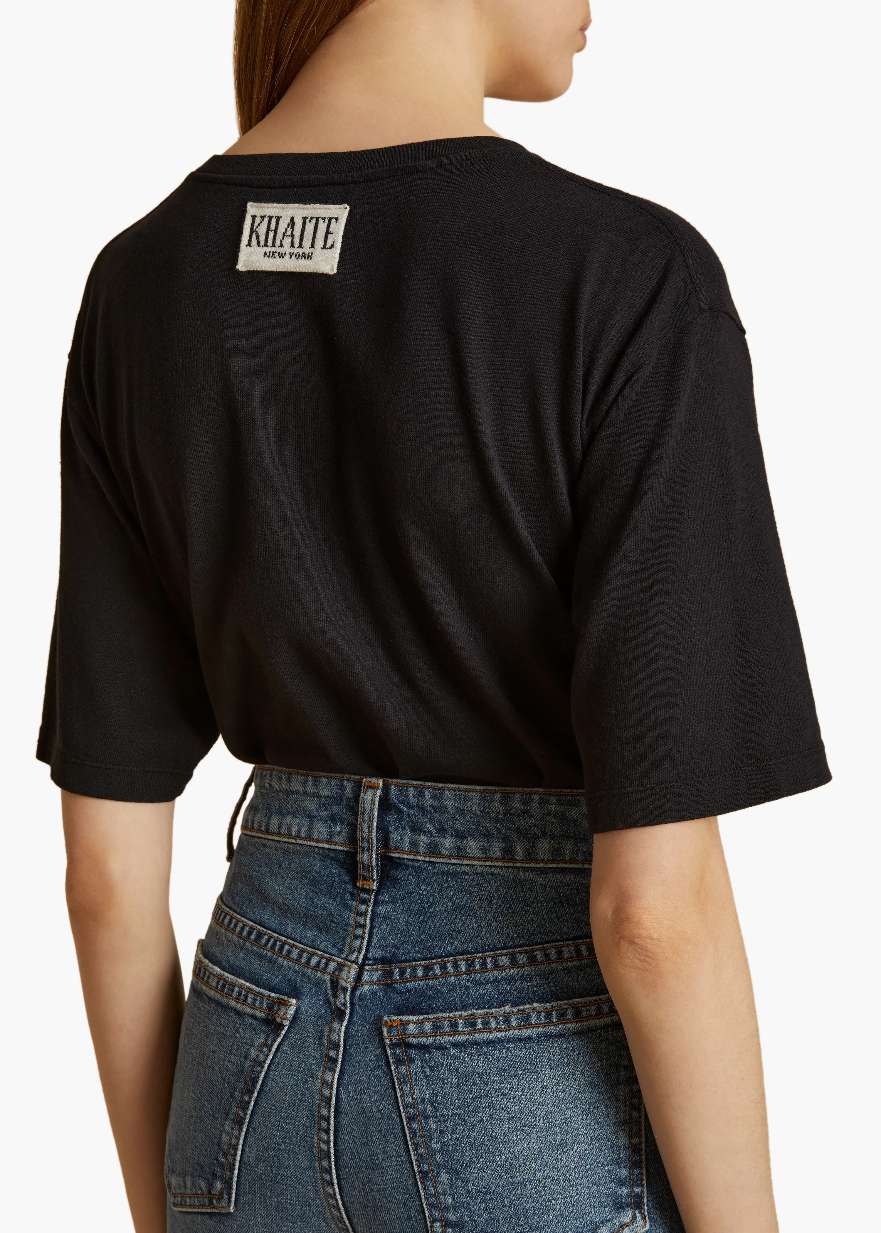 Mae T-Shirt in Black sold by KHAITE product image thumbnail 5