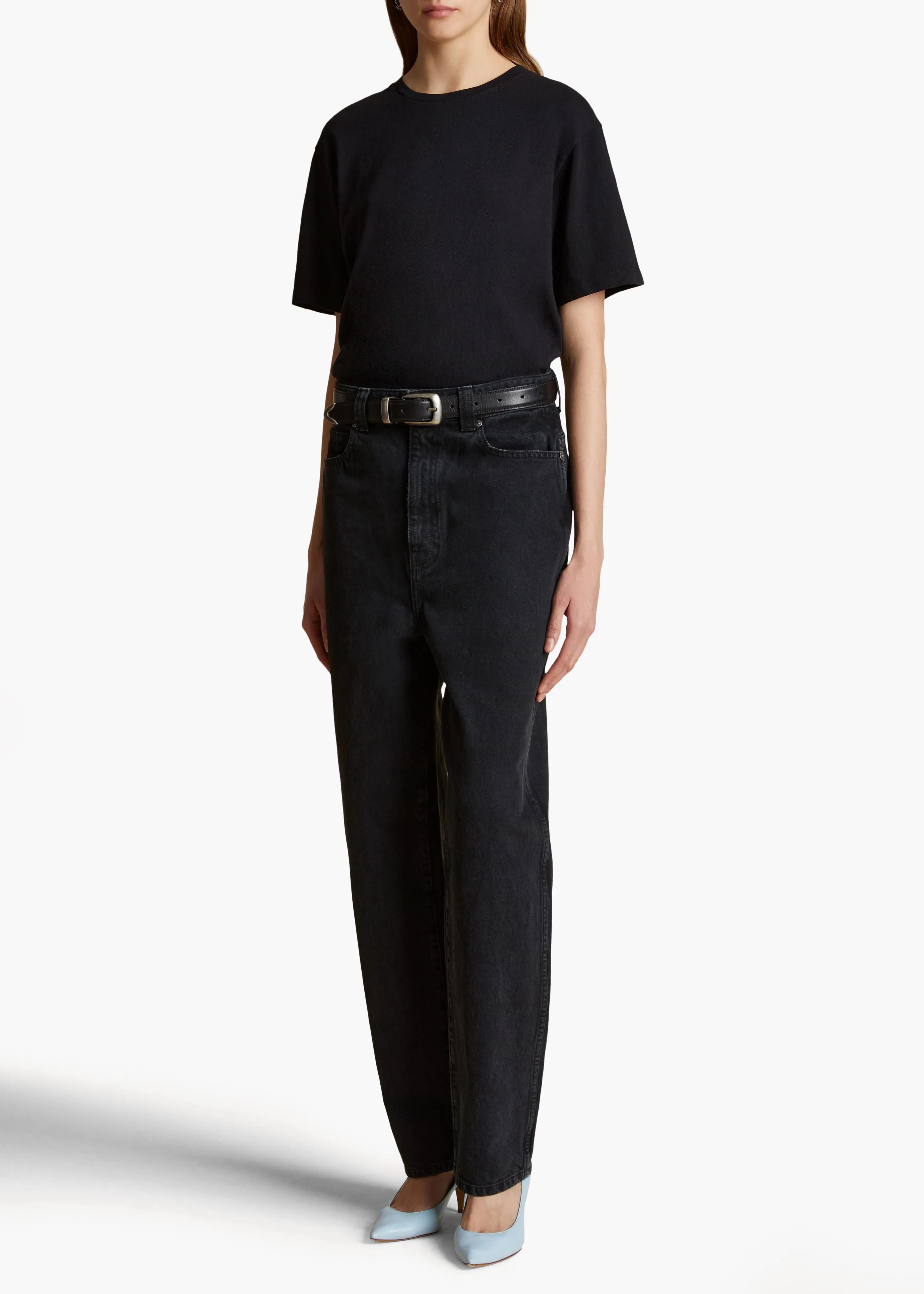 Mae T-Shirt in Black sold by KHAITE product image thumbnail 2