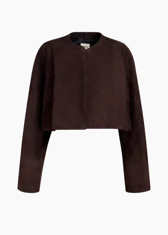 Garothy Jacket in Dark Brown sold by KHAITE
