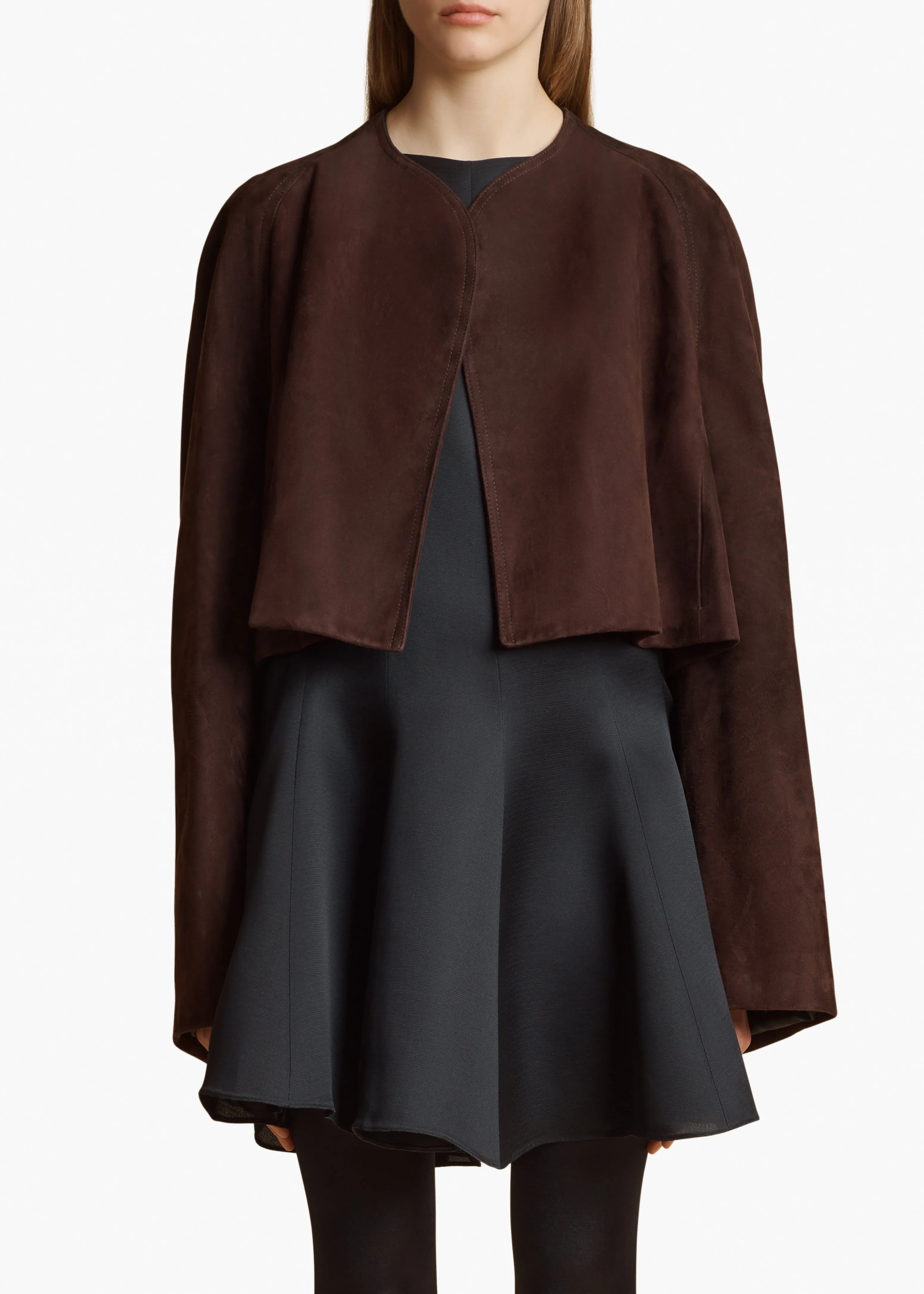 Garothy Jacket in Dark Brown sold by KHAITE product image thumbnail 3