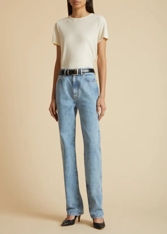 The Danielle Jean in Distressed Bryce sold by KHAITE