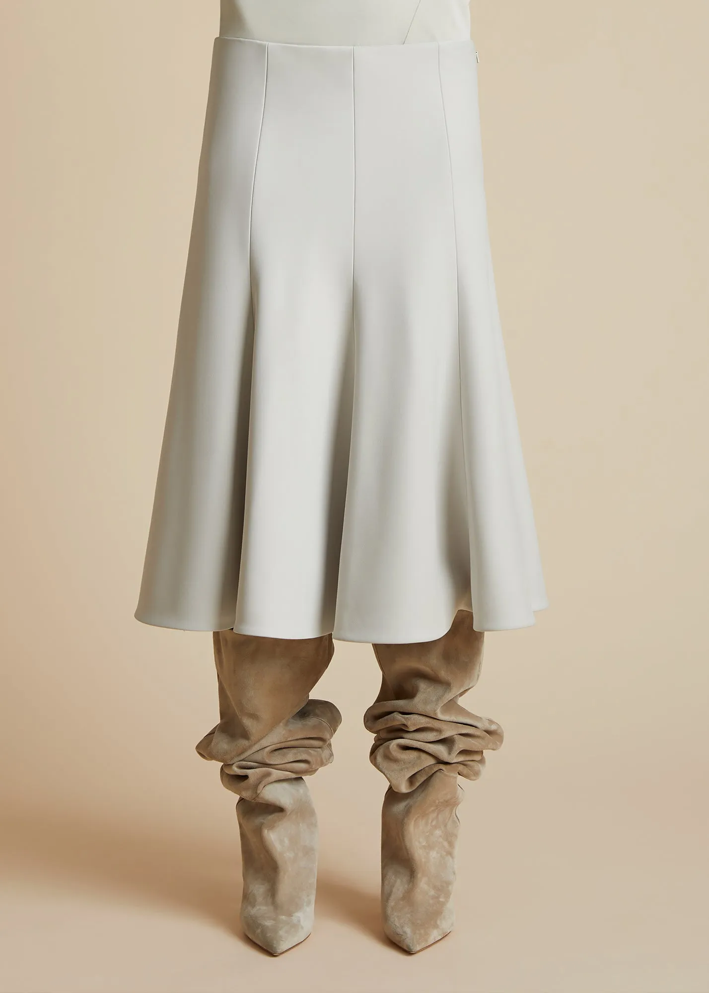 The Lennox Skirt in Nimbus sold by KHAITE product image thumbnail 2