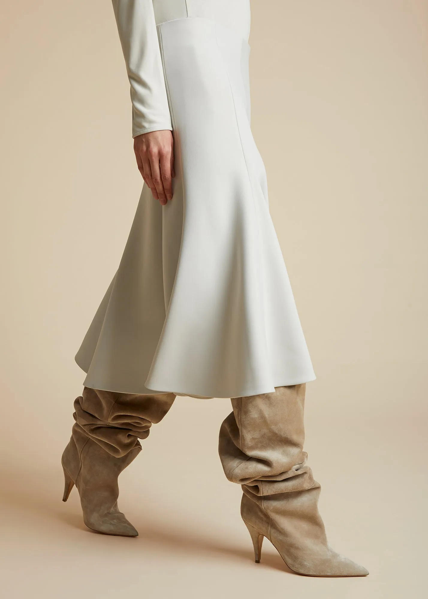 The Lennox Skirt in Nimbus sold by KHAITE product image thumbnail 4
