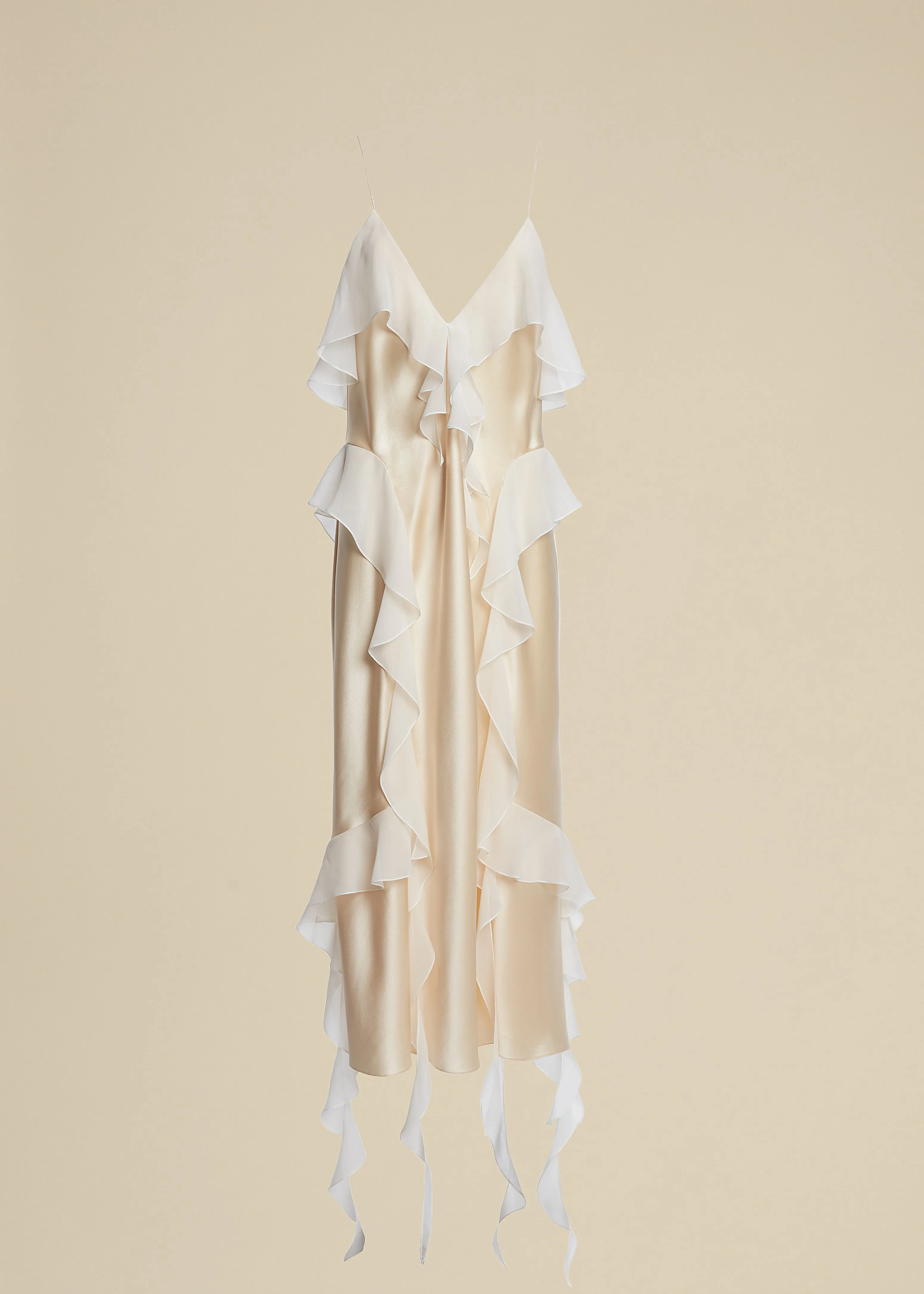 Pim Dress in Ecru sold by KHAITE