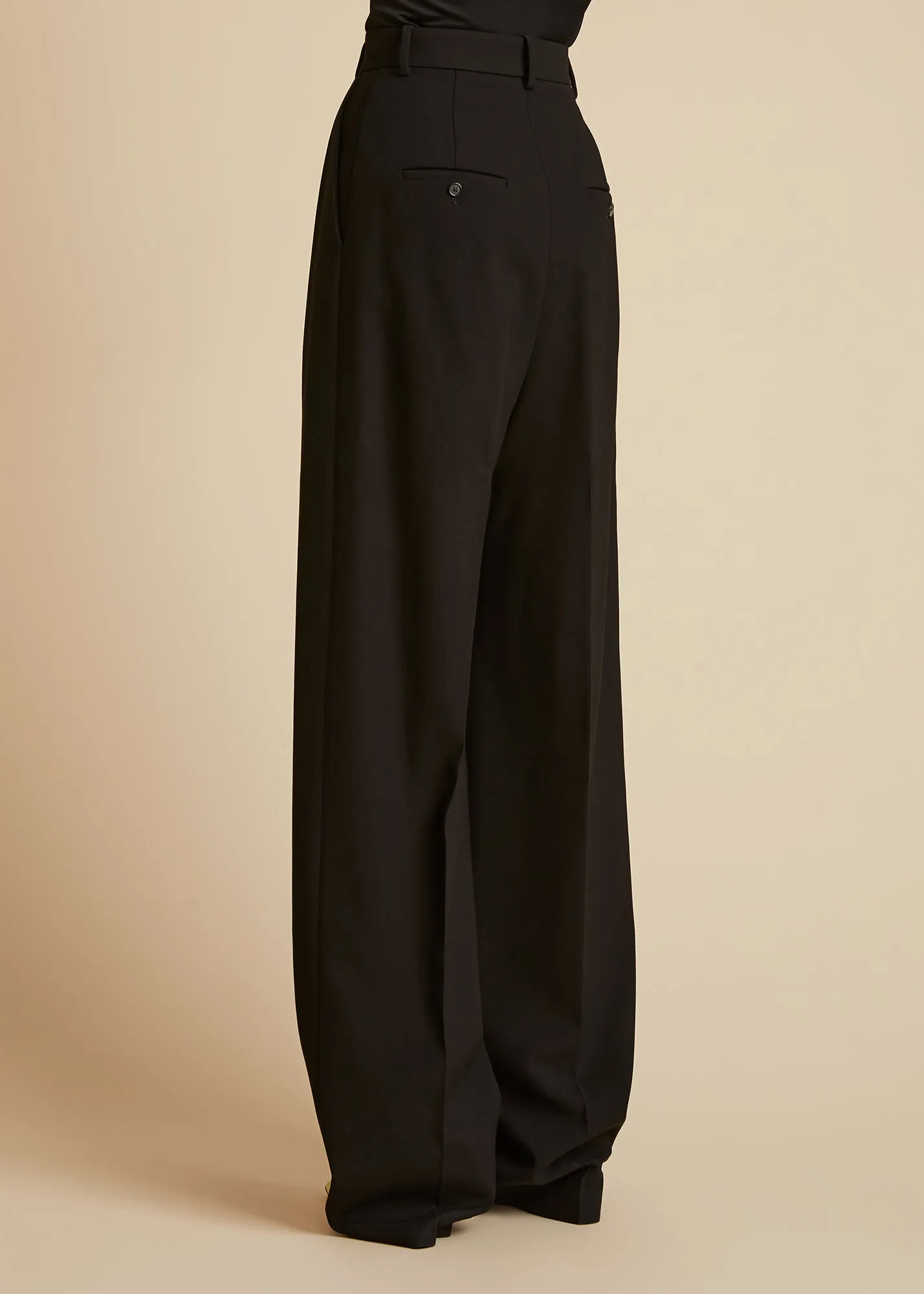 The Cessie Pant in Black sold by KHAITE product image thumbnail 3