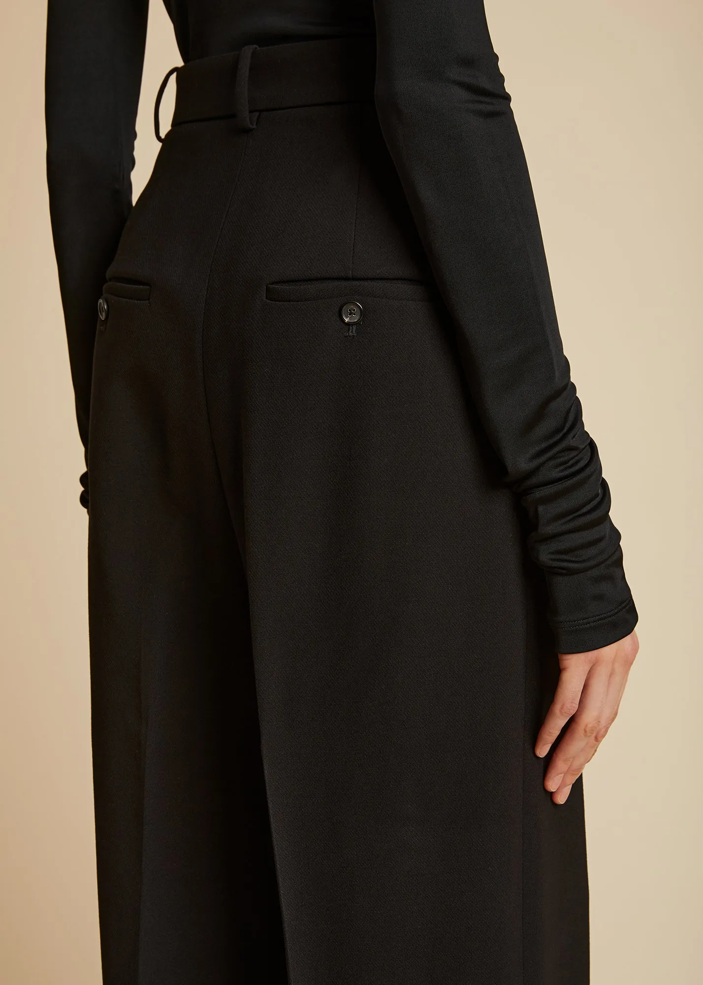 The Cessie Pant in Black sold by KHAITE product image thumbnail 5