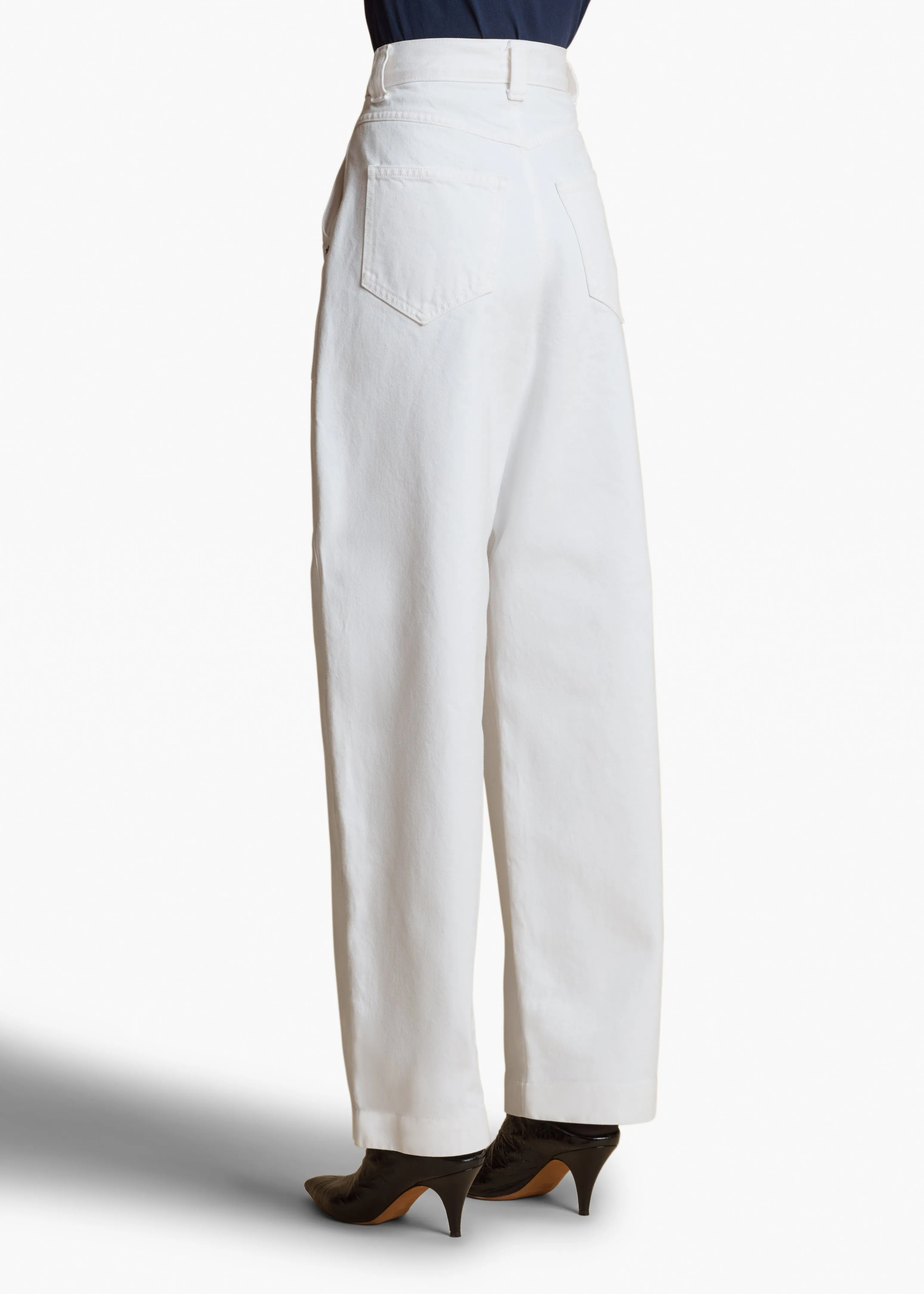 Hewitt Jean in White sold by KHAITE product image thumbnail 4