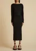 The Trina Dress in Black sold by KHAITE