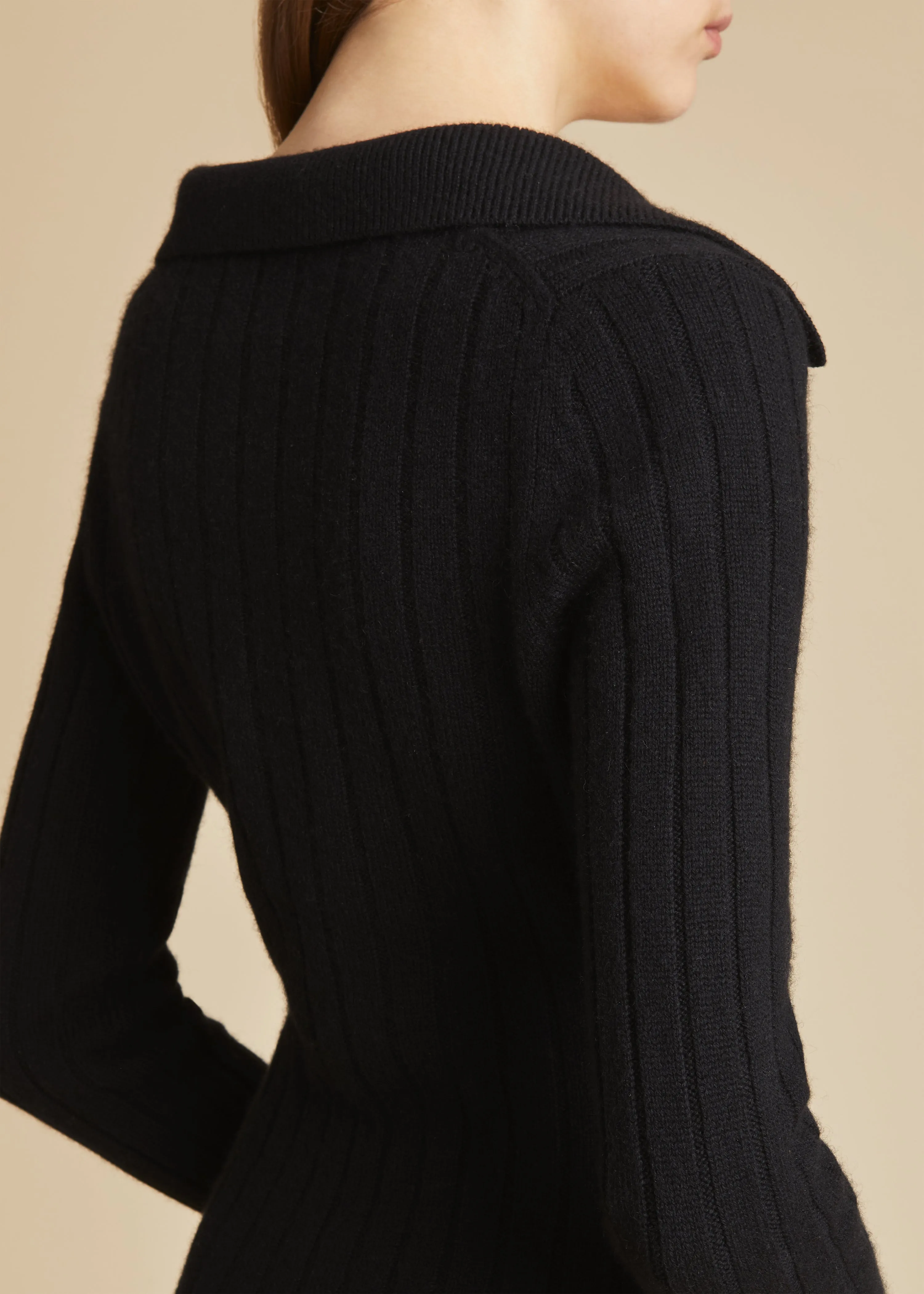 The Hans Sweater in Black sold by KHAITE product image thumbnail 4