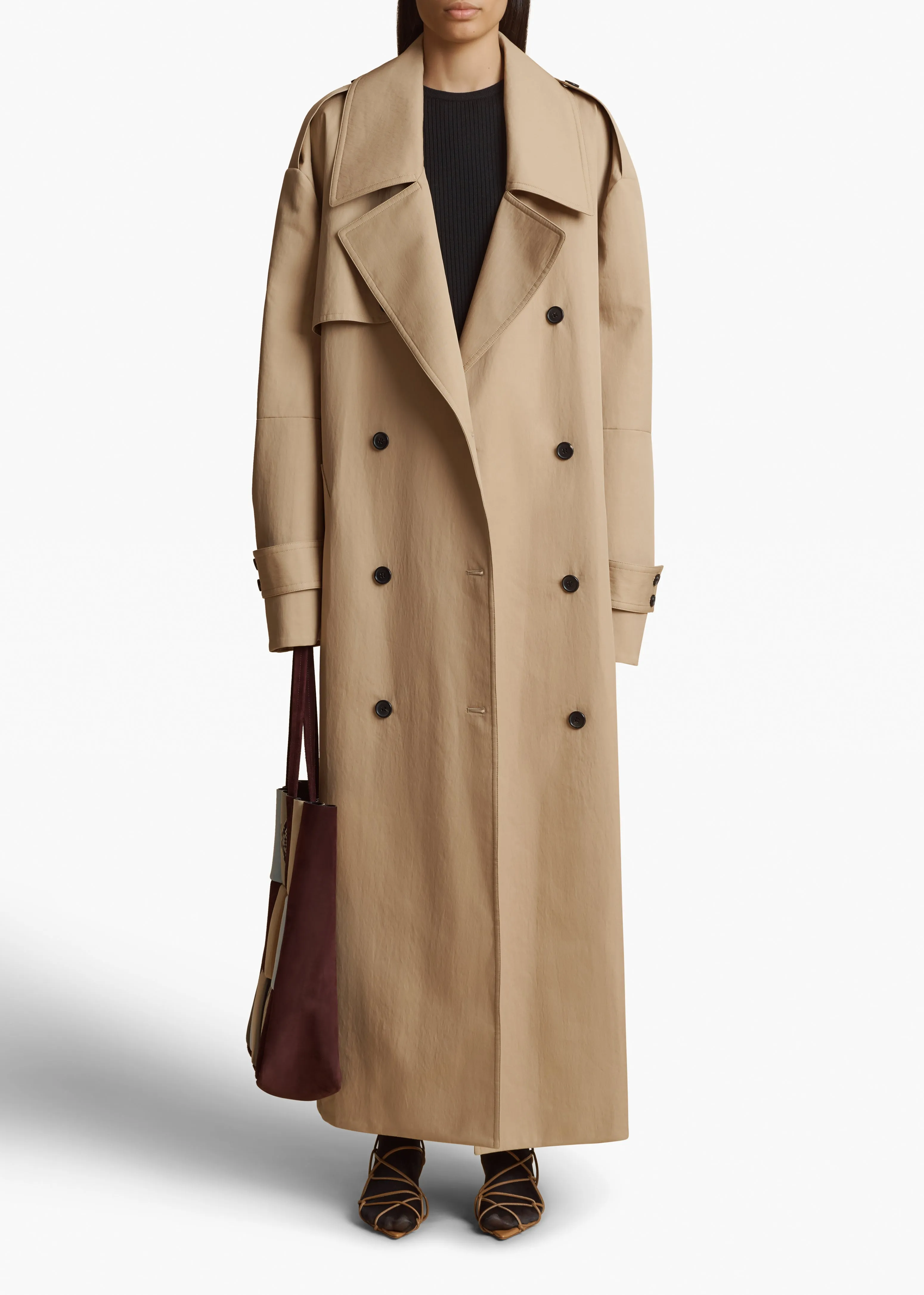 Mazlow Trench in Beige sold by KHAITE product image thumbnail 2