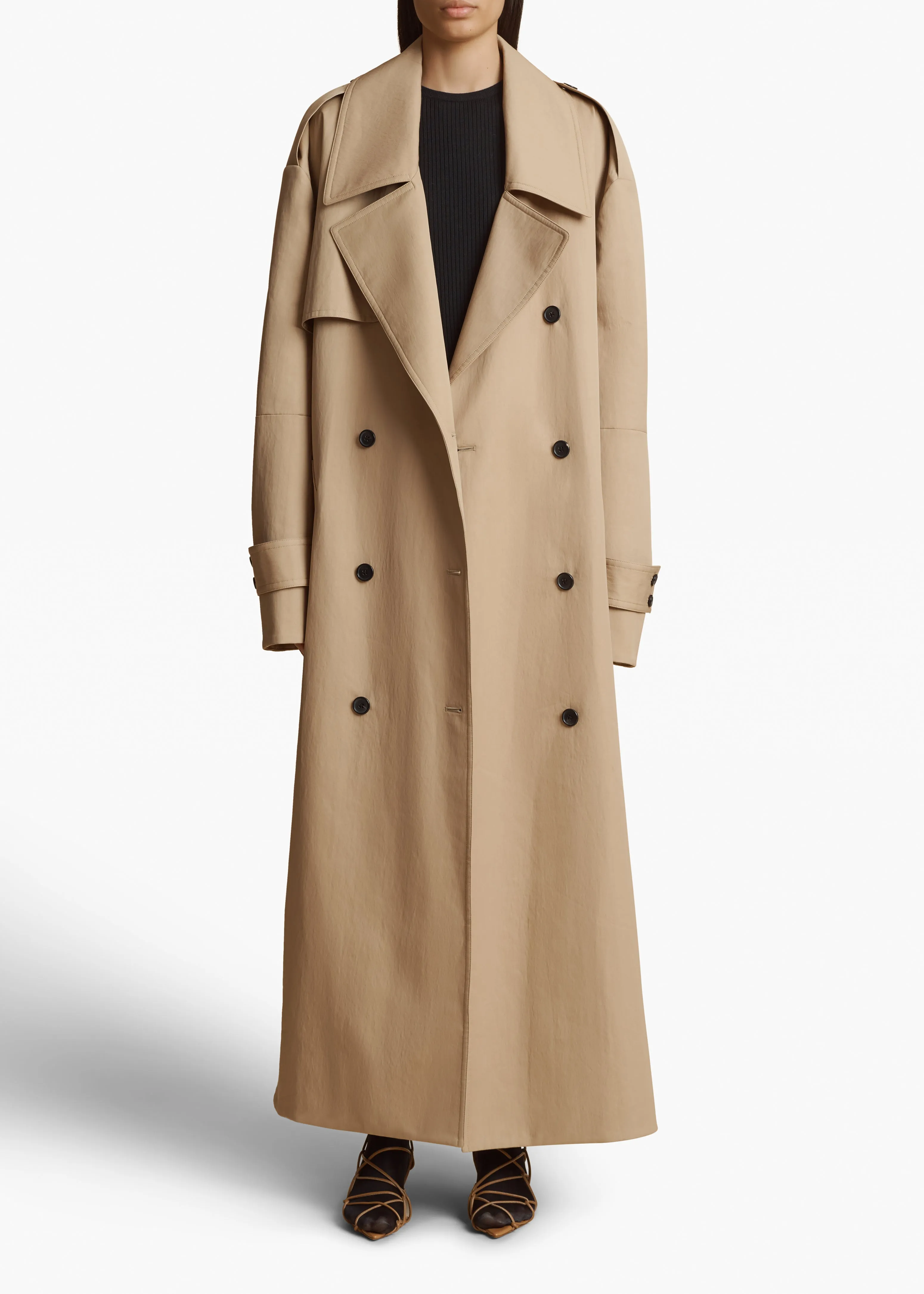 Mazlow Trench in Beige sold by KHAITE product image thumbnail 3