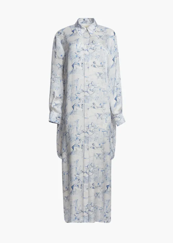 THE AMELIA CARDIGAN in Powder sold by KHAITE