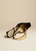 The Marfa Slingback Sandal in Black Crinkled Leather sold by KHAITE