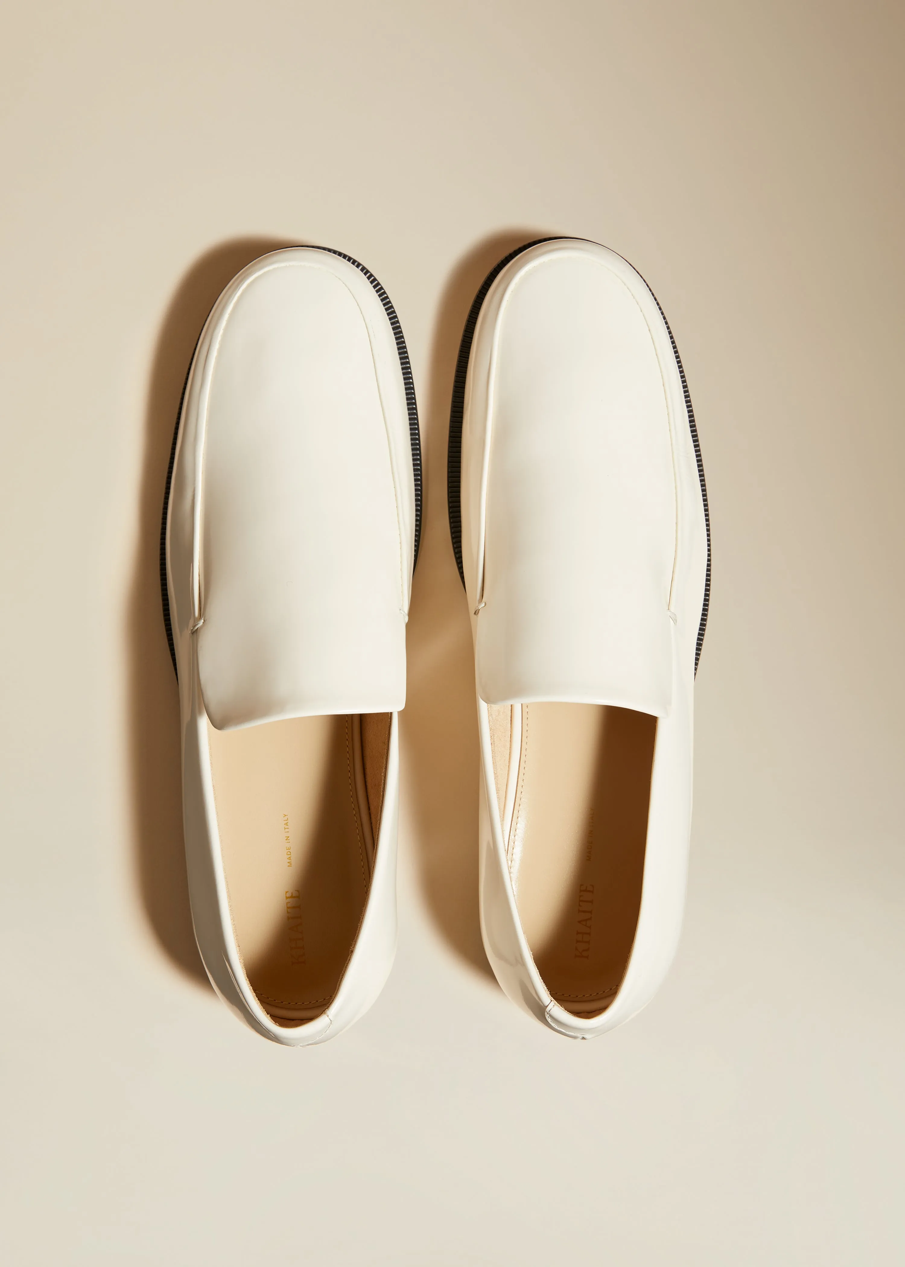 The Alessio Loafer in Off-White Leather sold by KHAITE product image thumbnail 3