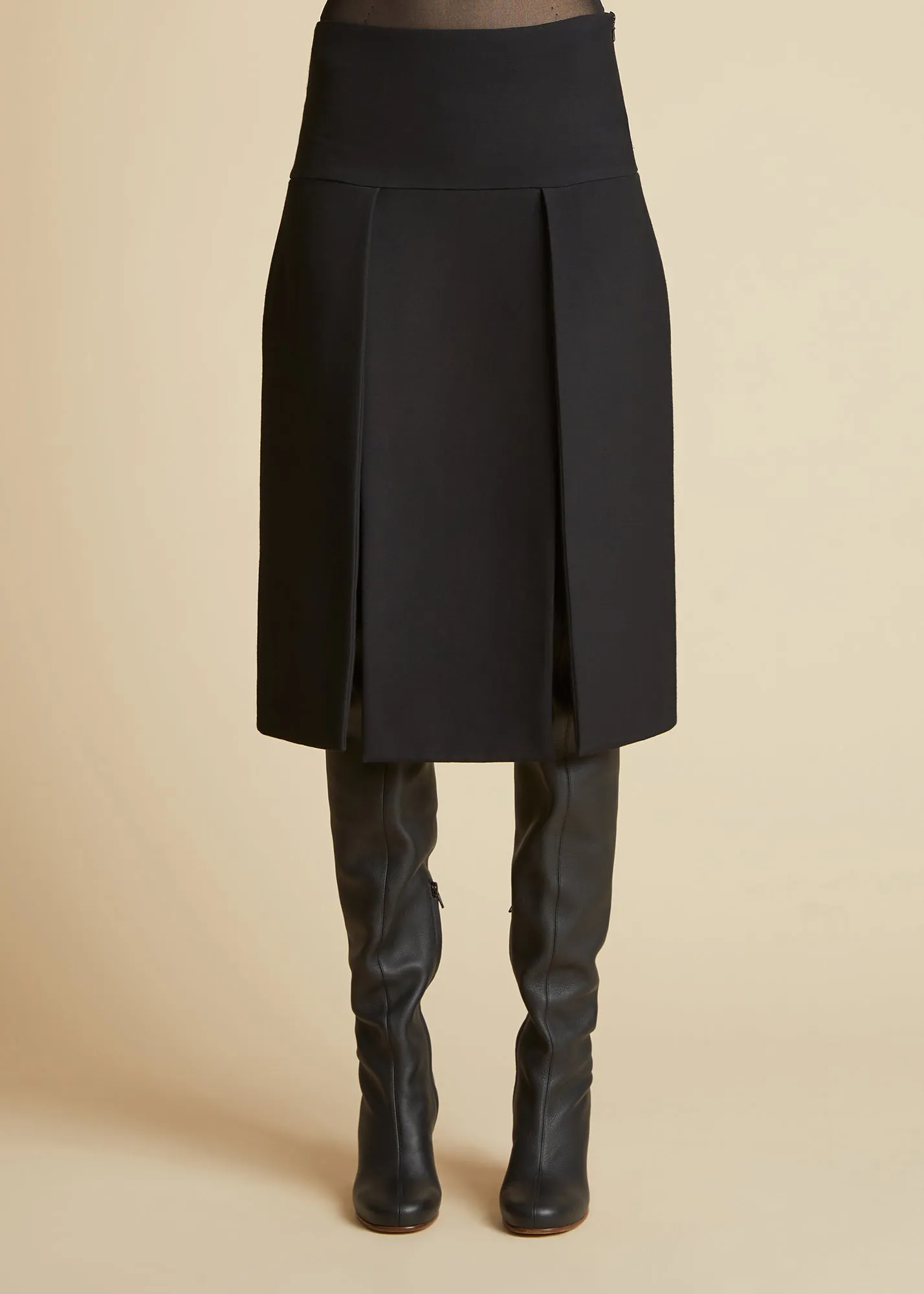 Kidd Skirt in Black sold by KHAITE product image thumbnail 3