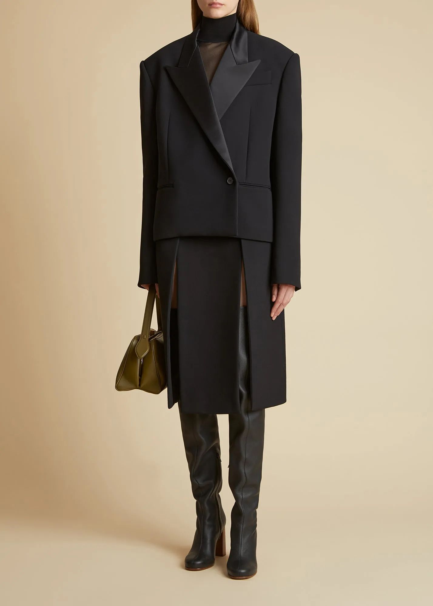 Kidd Skirt in Black sold by KHAITE product image thumbnail 2