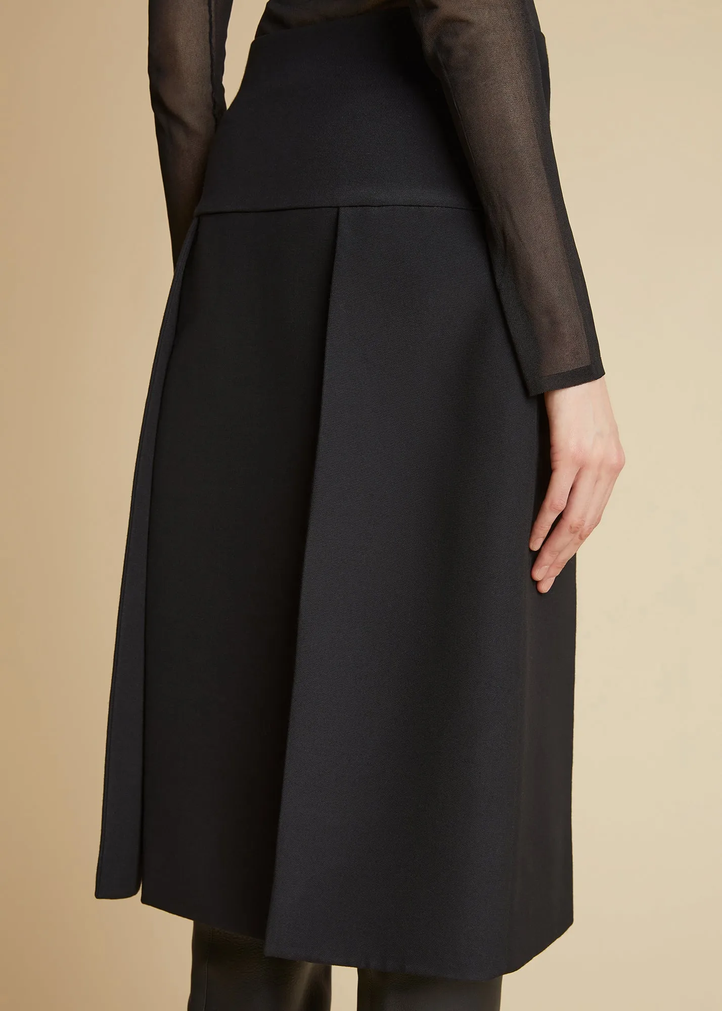 Kidd Skirt in Black sold by KHAITE product image thumbnail 5