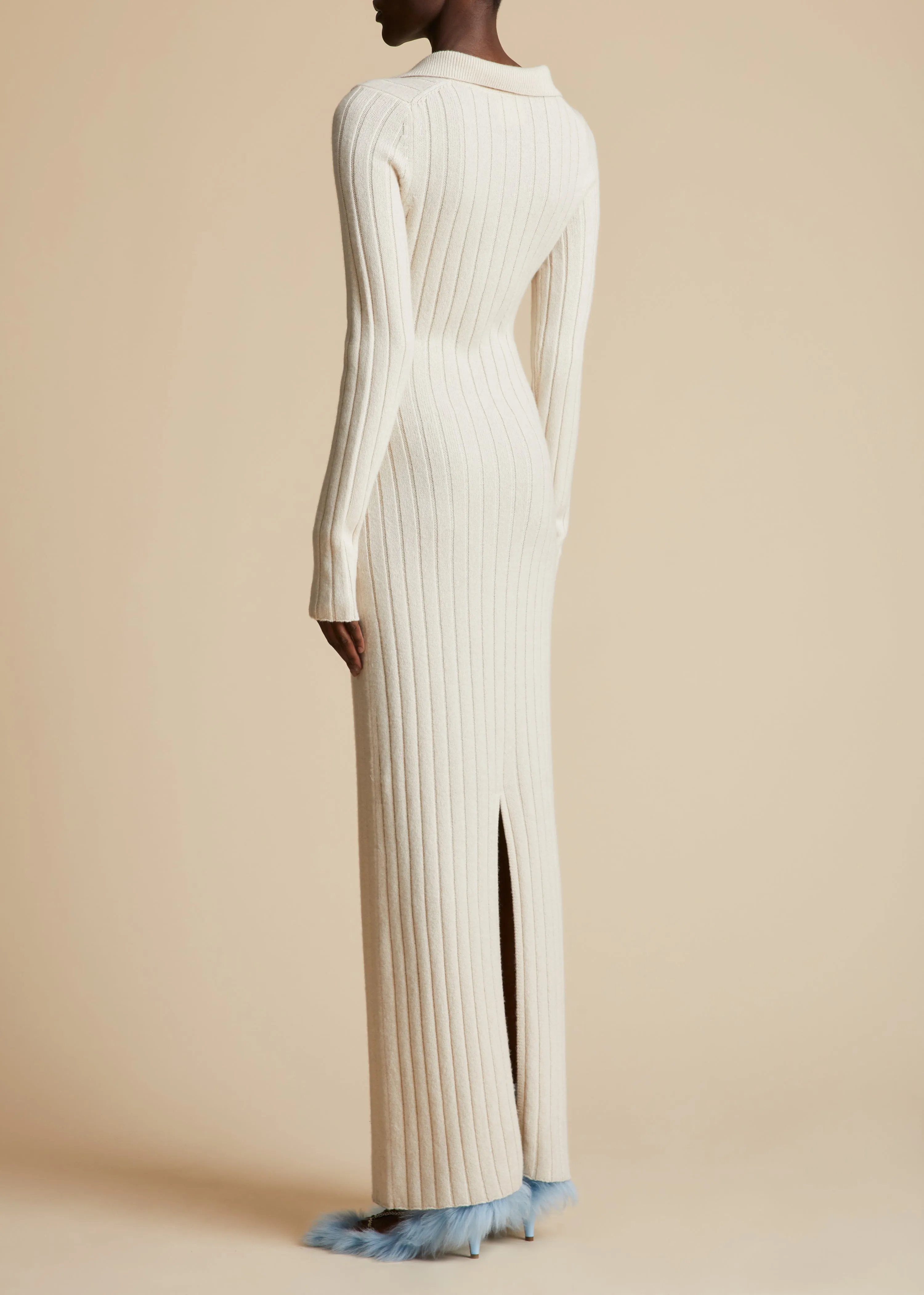 The Hans Dress in Magnolia sold by KHAITE product image thumbnail 3