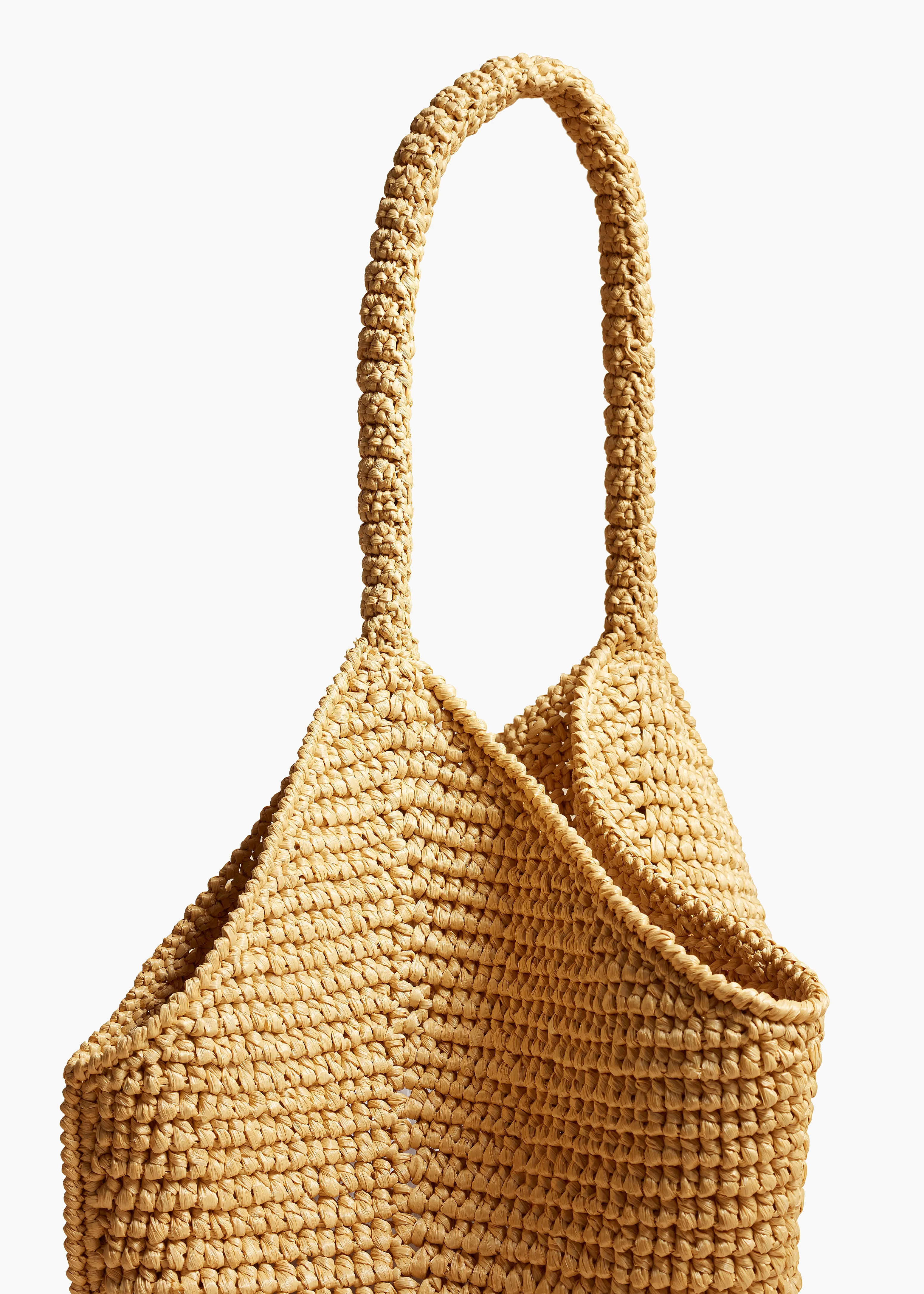 Medium Lotus Tote in Natural Raffia sold by KHAITE product image thumbnail 4