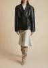 The Connie Blazer in Black Leather sold by KHAITE