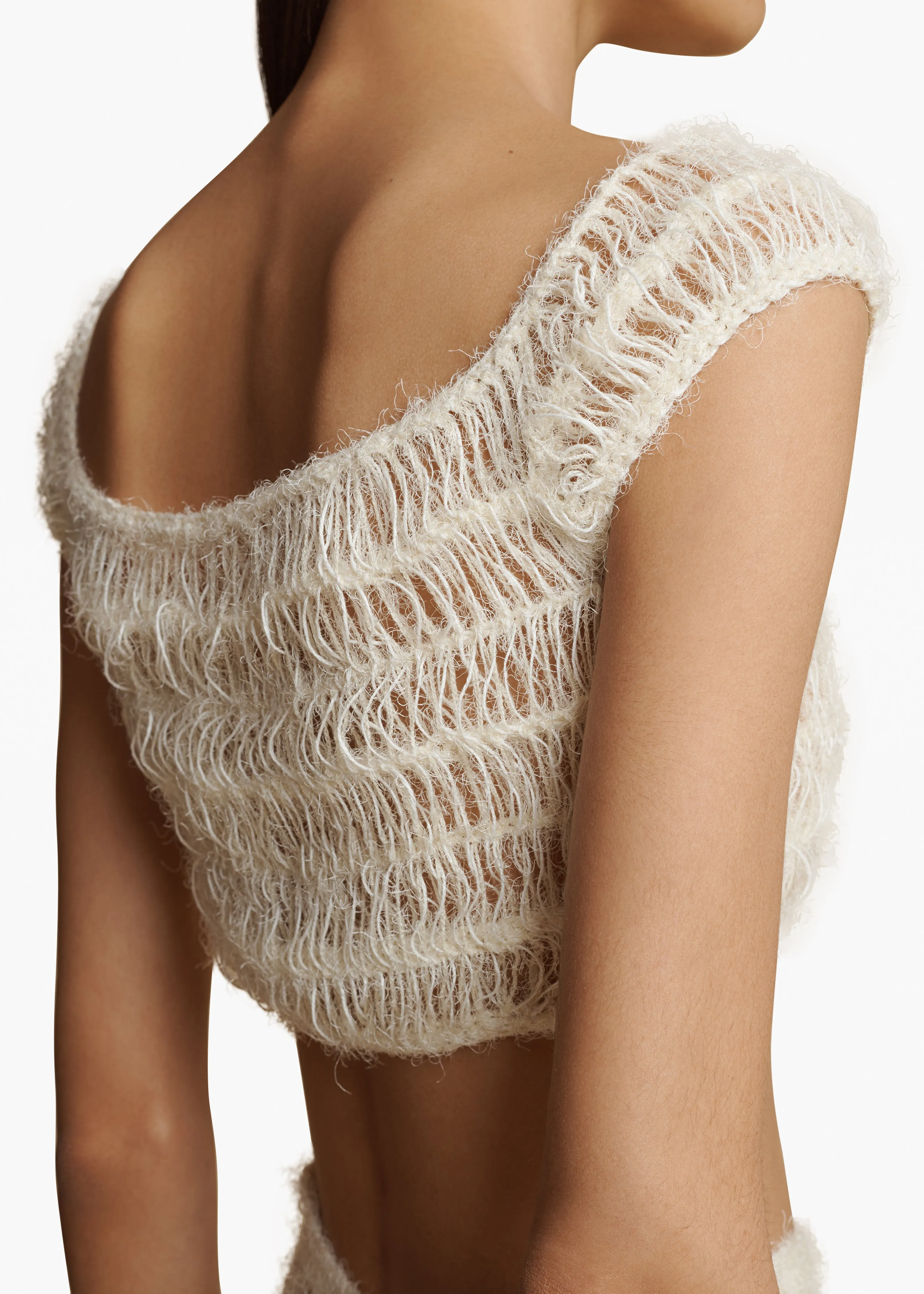 Lino Top in Cream sold by KHAITE product image thumbnail 5