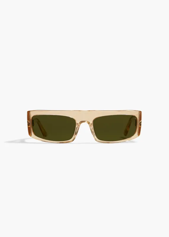 KHAITE x Oliver Peoples 1979C in Buff and Green sold by KHAITE