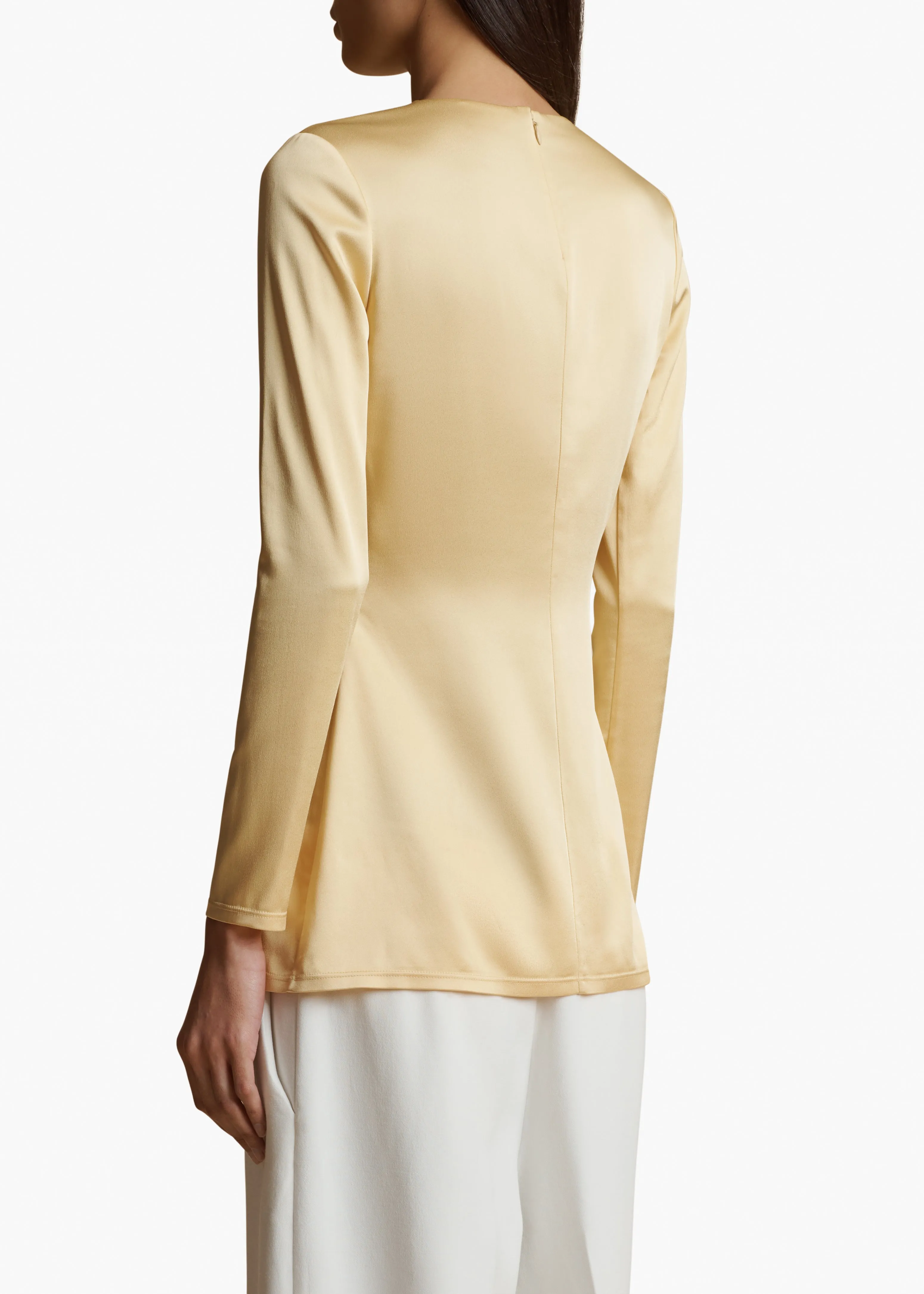 Vlad Top in Gold sold by KHAITE product image thumbnail 4
