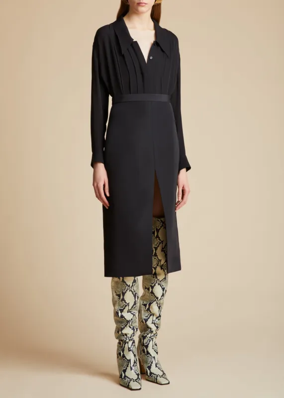 The Dorian Top in Black sold by KHAITE