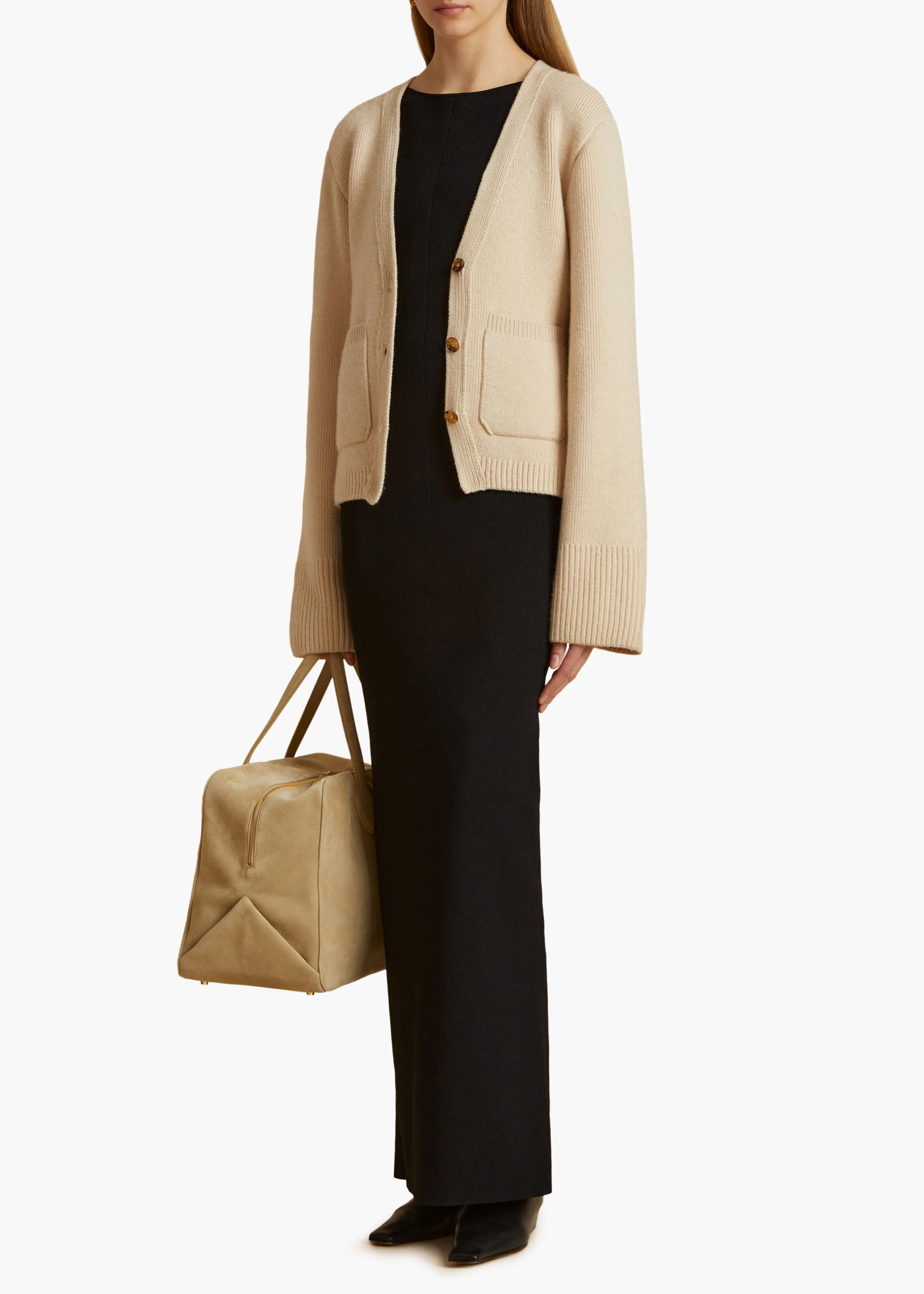 Scarlet Cardigan in Custard sold by KHAITE product image thumbnail 2