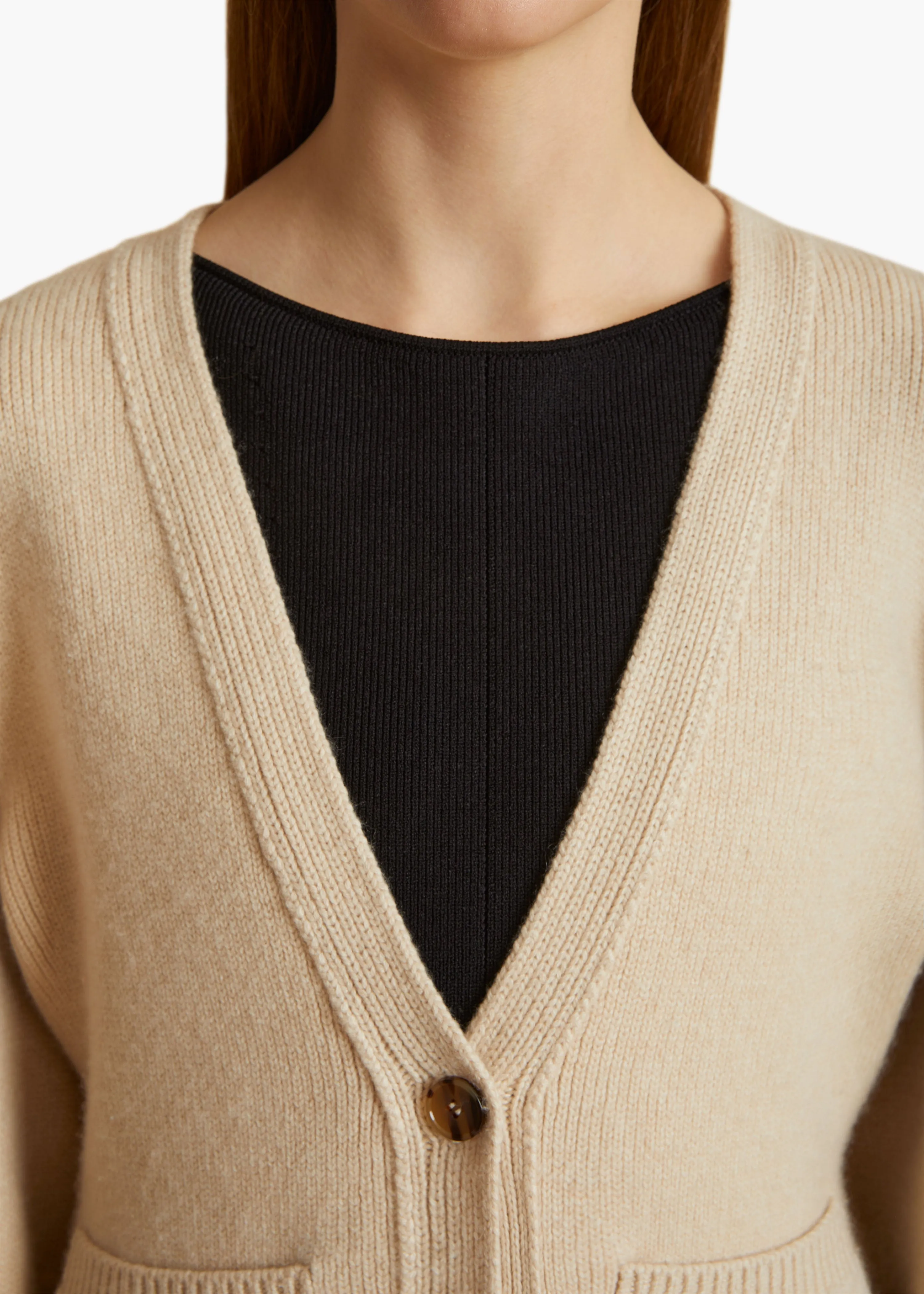 Scarlet Cardigan in Custard sold by KHAITE product image thumbnail 5