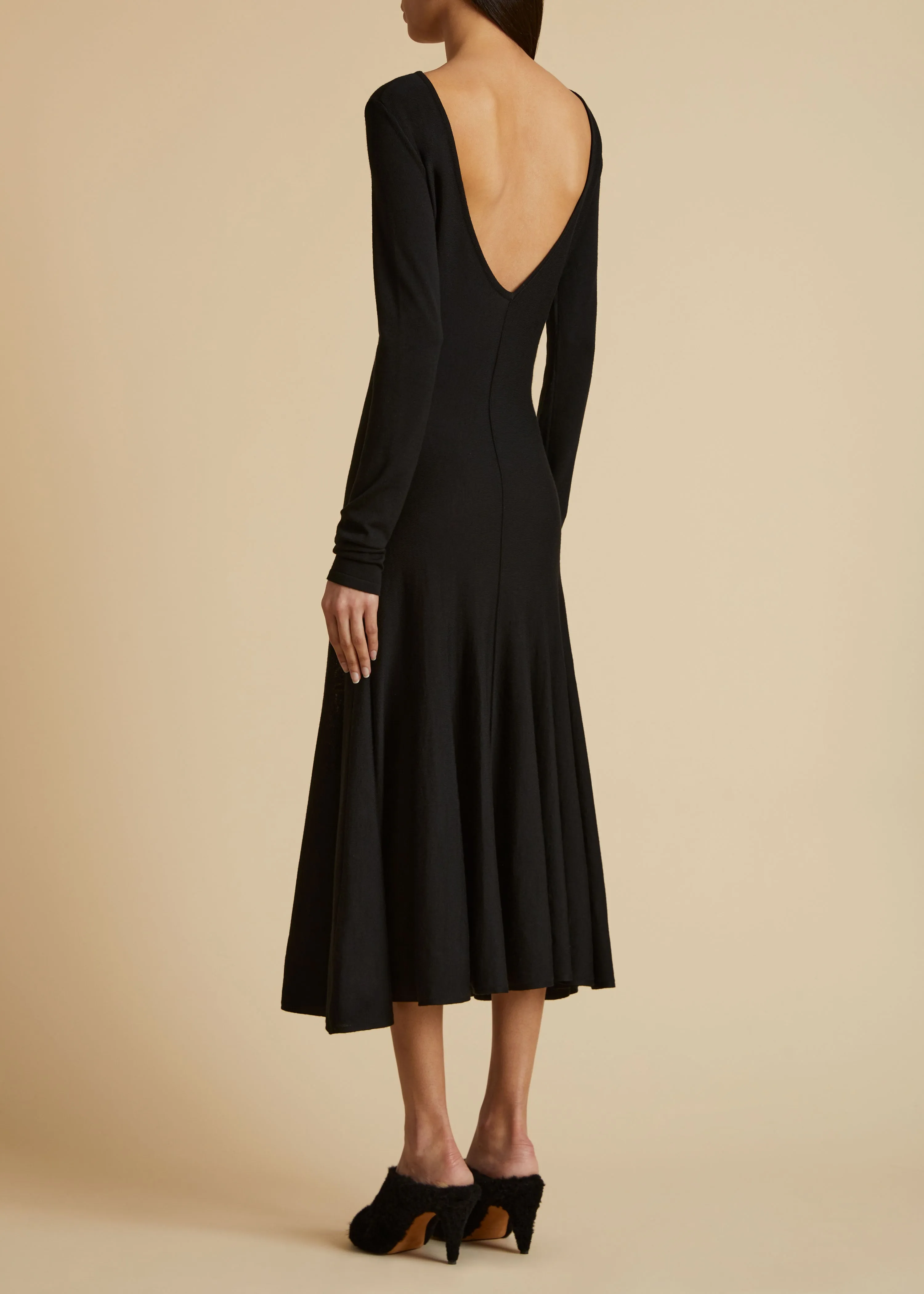 The Dany Dress in Black sold by KHAITE product image thumbnail 3