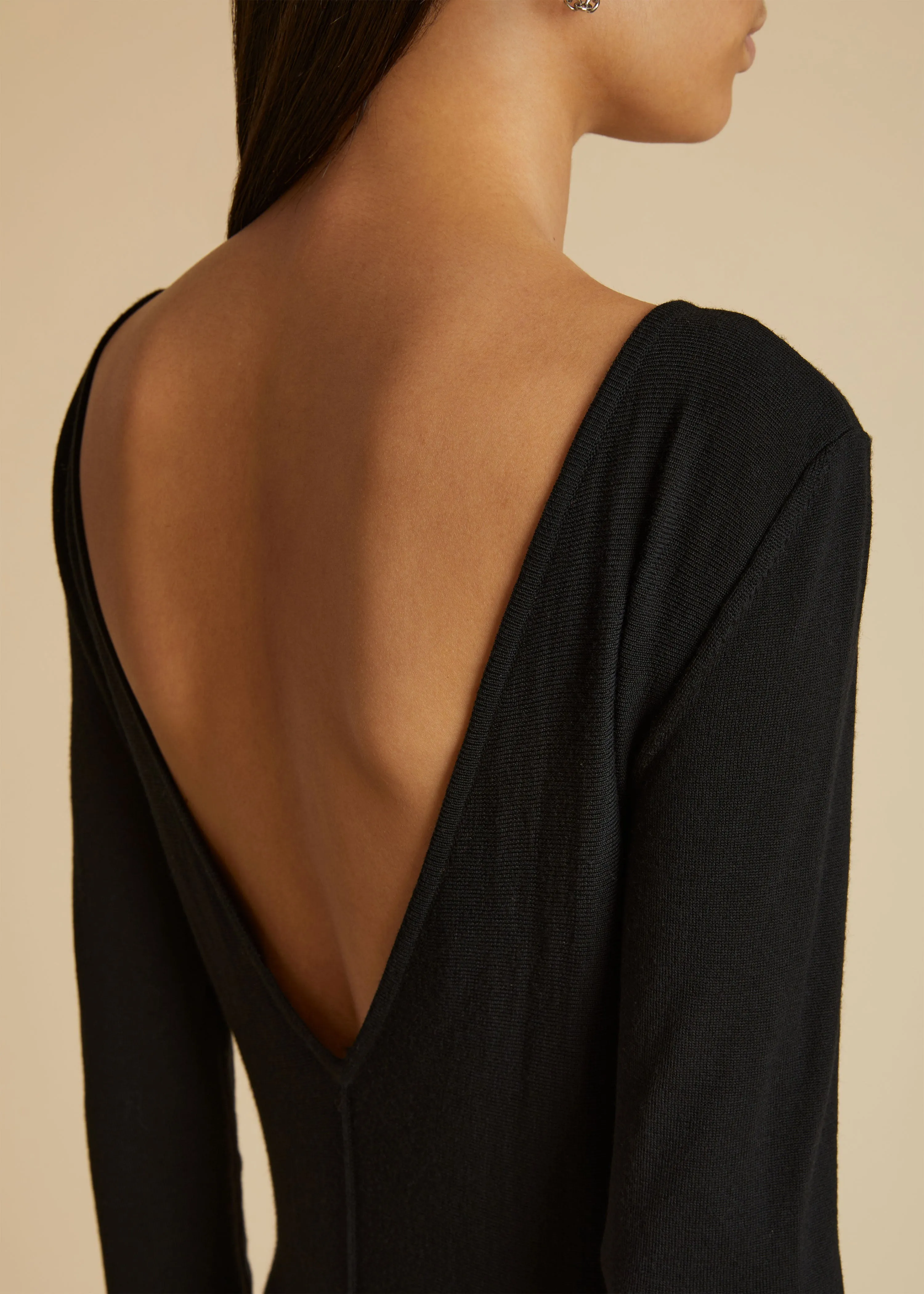 The Dany Dress in Black sold by KHAITE product image thumbnail 5