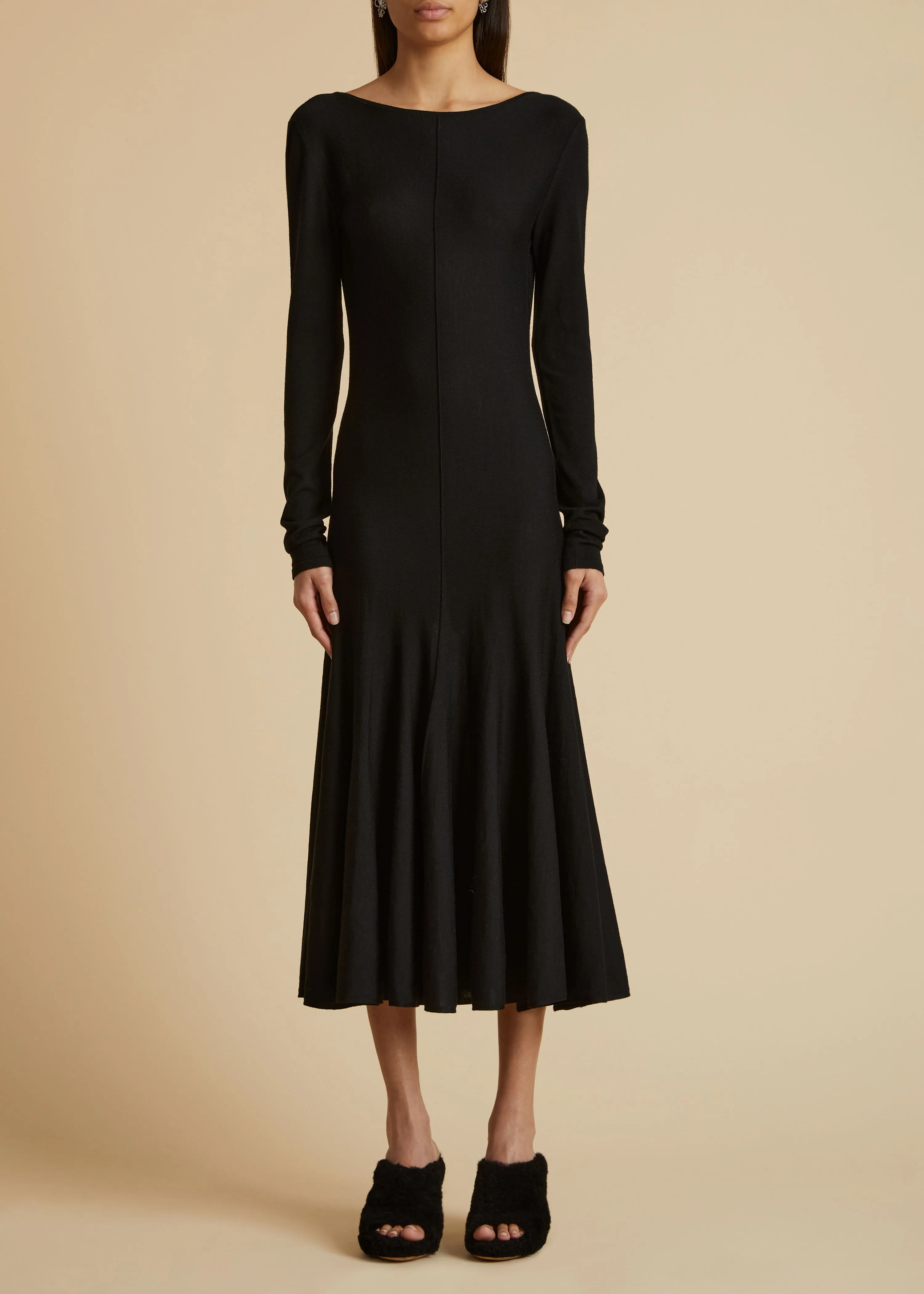 The Dany Dress in Black sold by KHAITE product image thumbnail 2