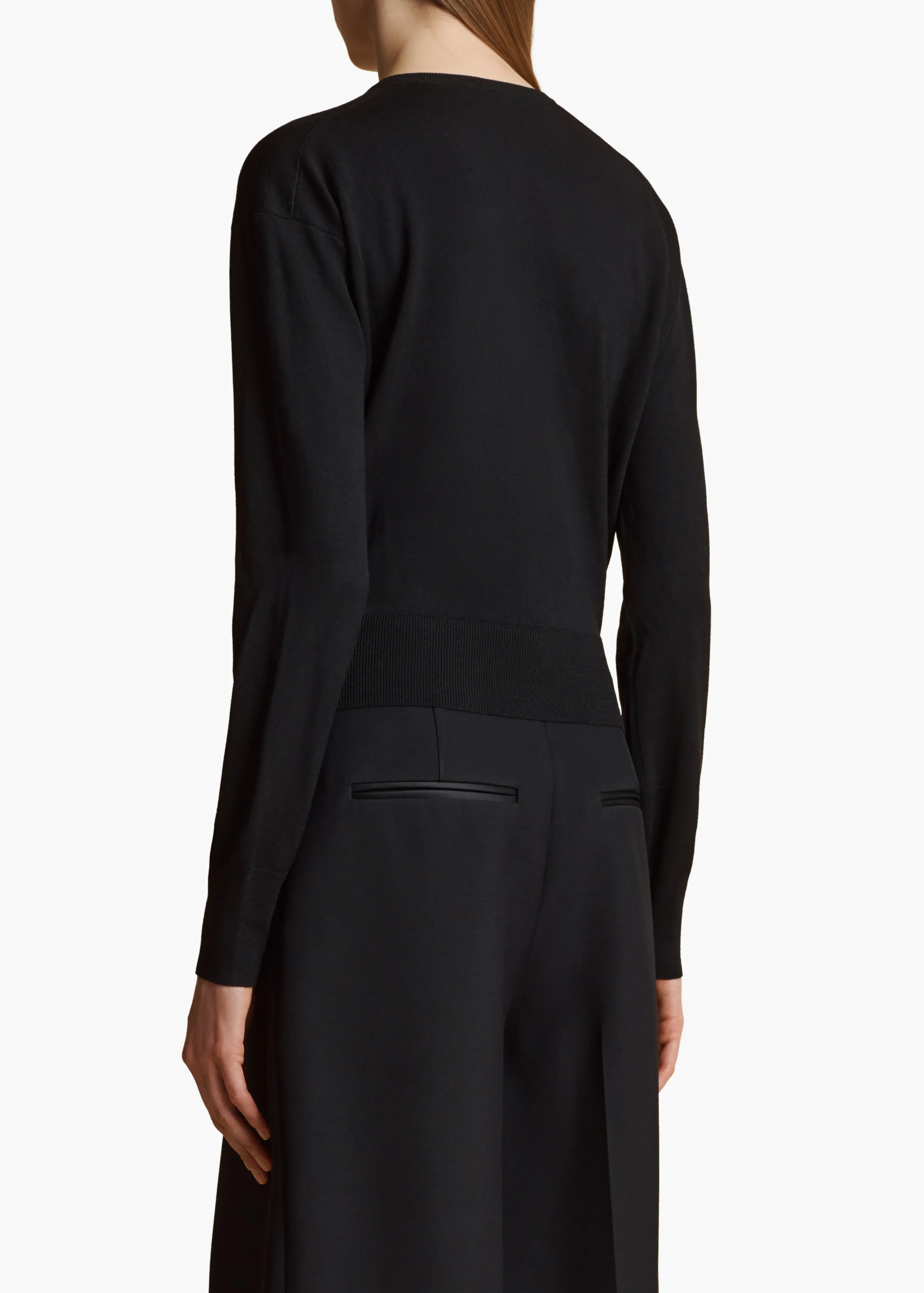 Jackie Cardigan in Black sold by KHAITE product image thumbnail 4