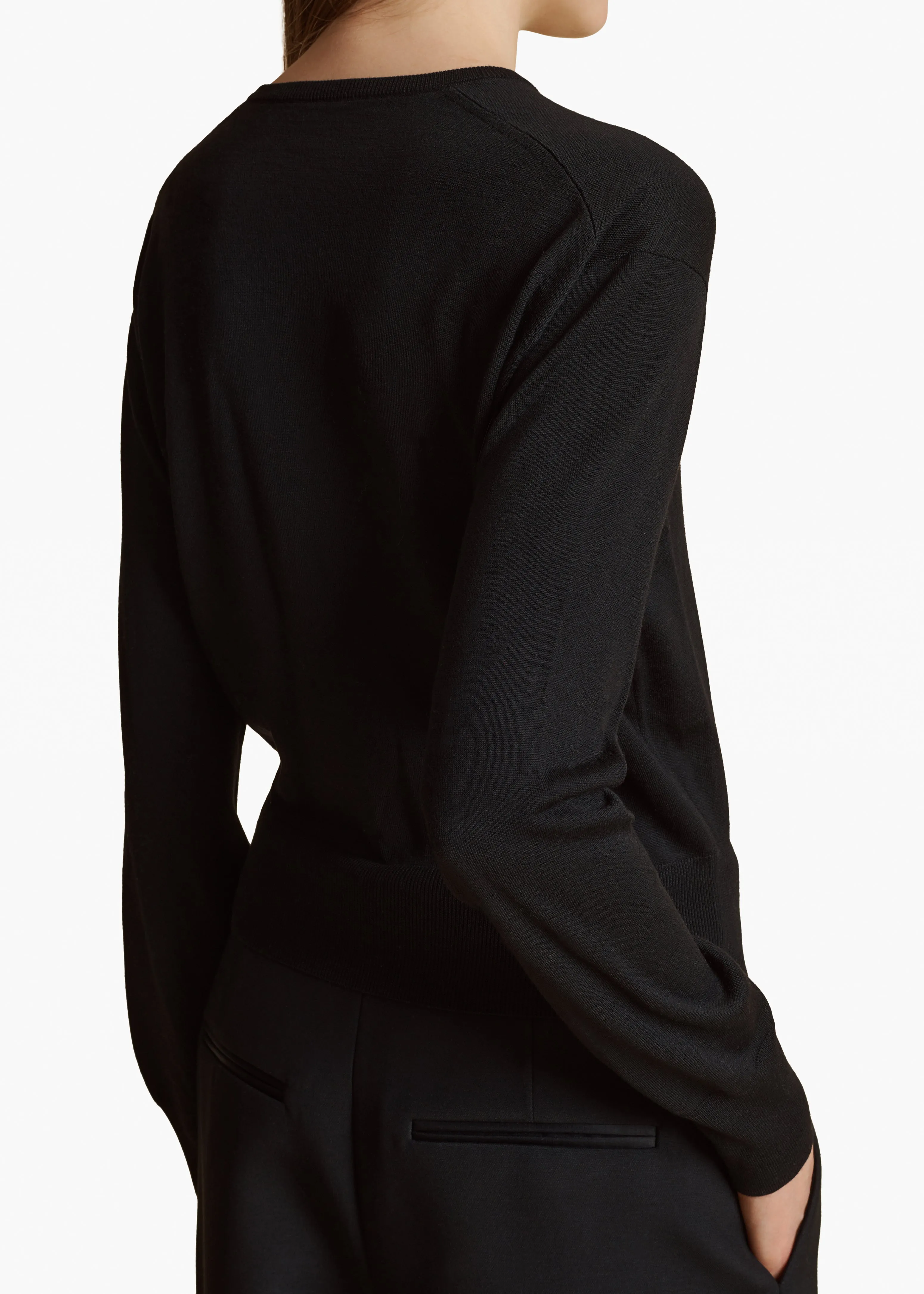Jackie Cardigan in Black sold by KHAITE product image thumbnail 5