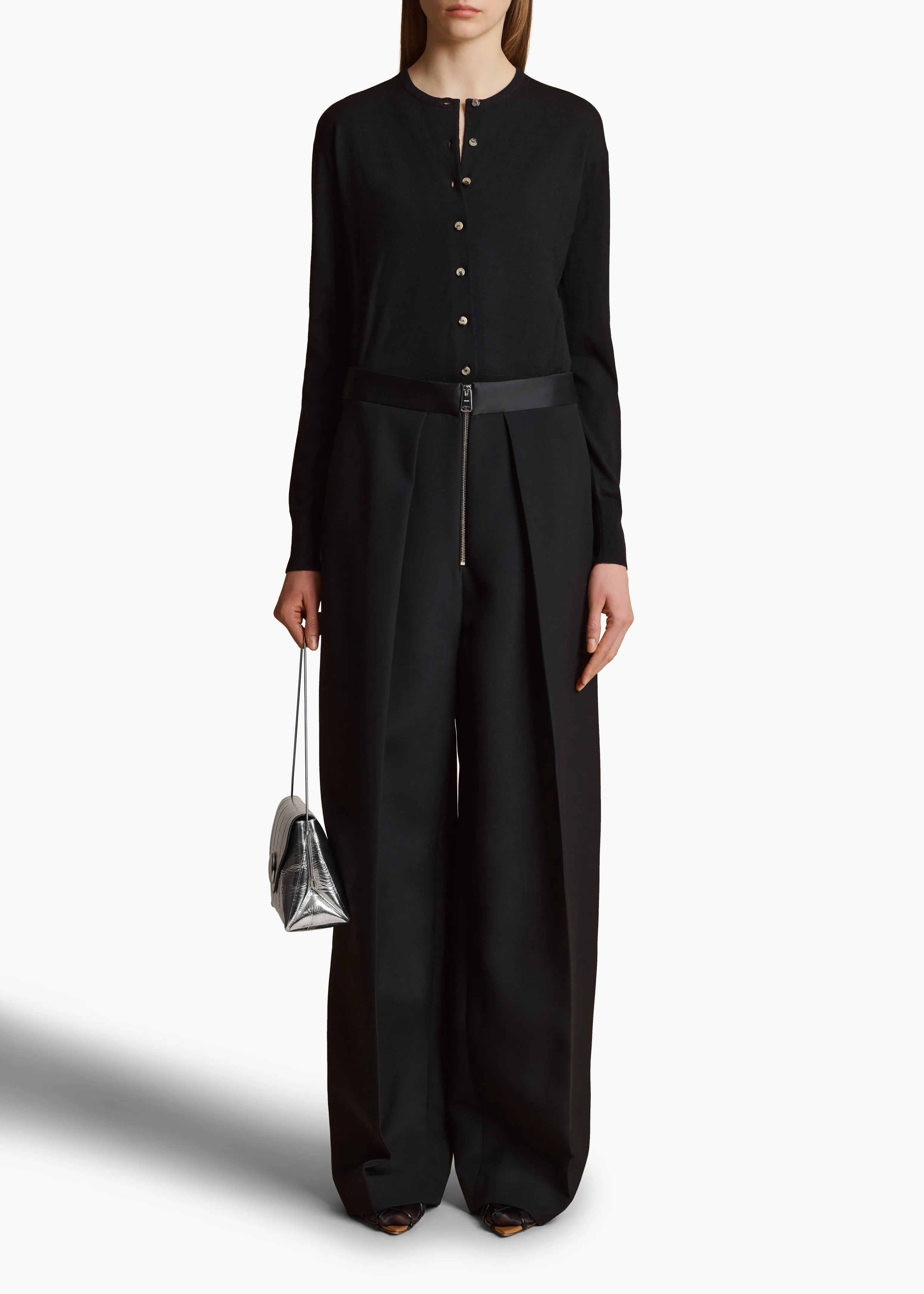 Jackie Cardigan in Black sold by KHAITE product image thumbnail 2