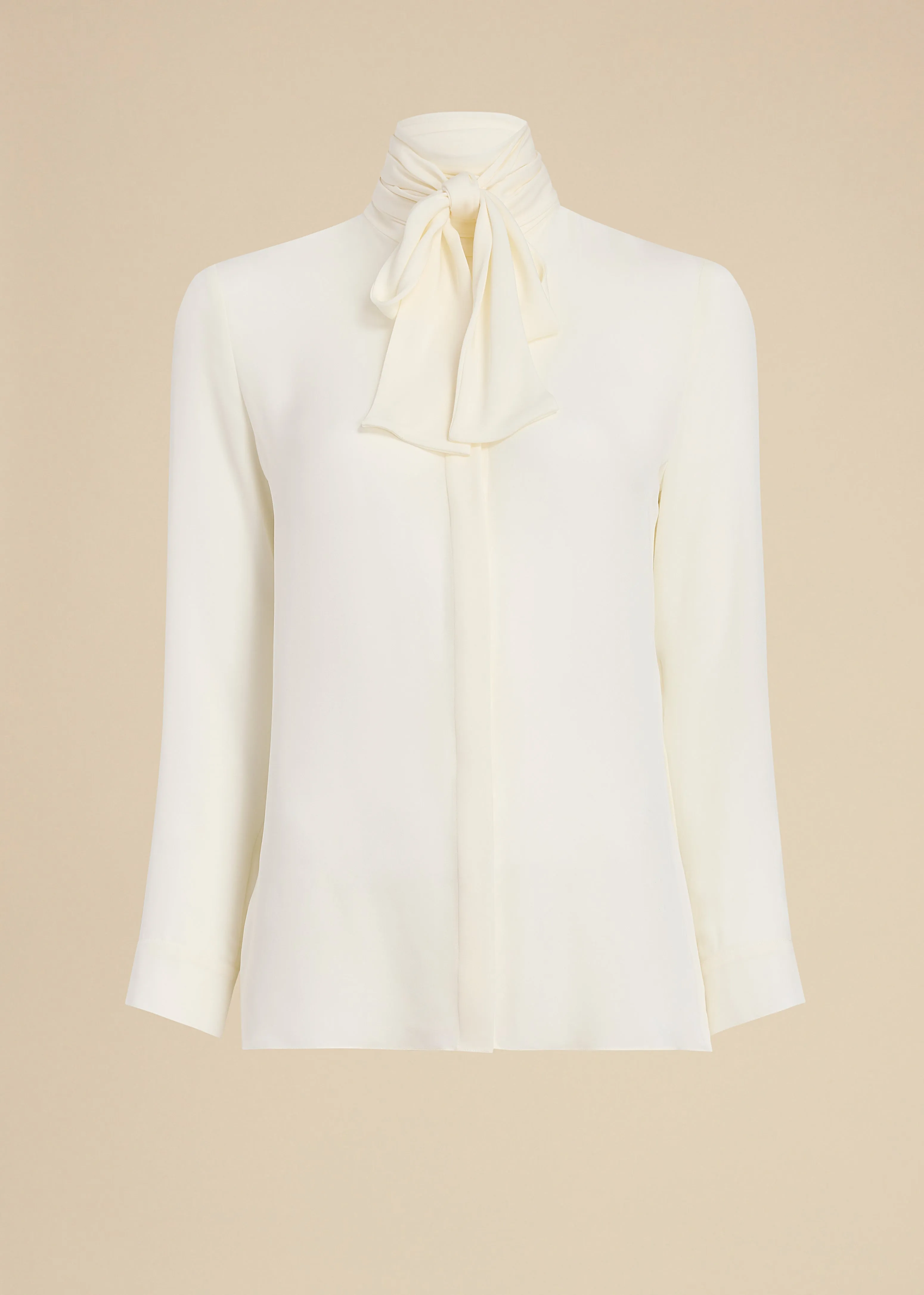 Tash Top in Cream sold by KHAITE