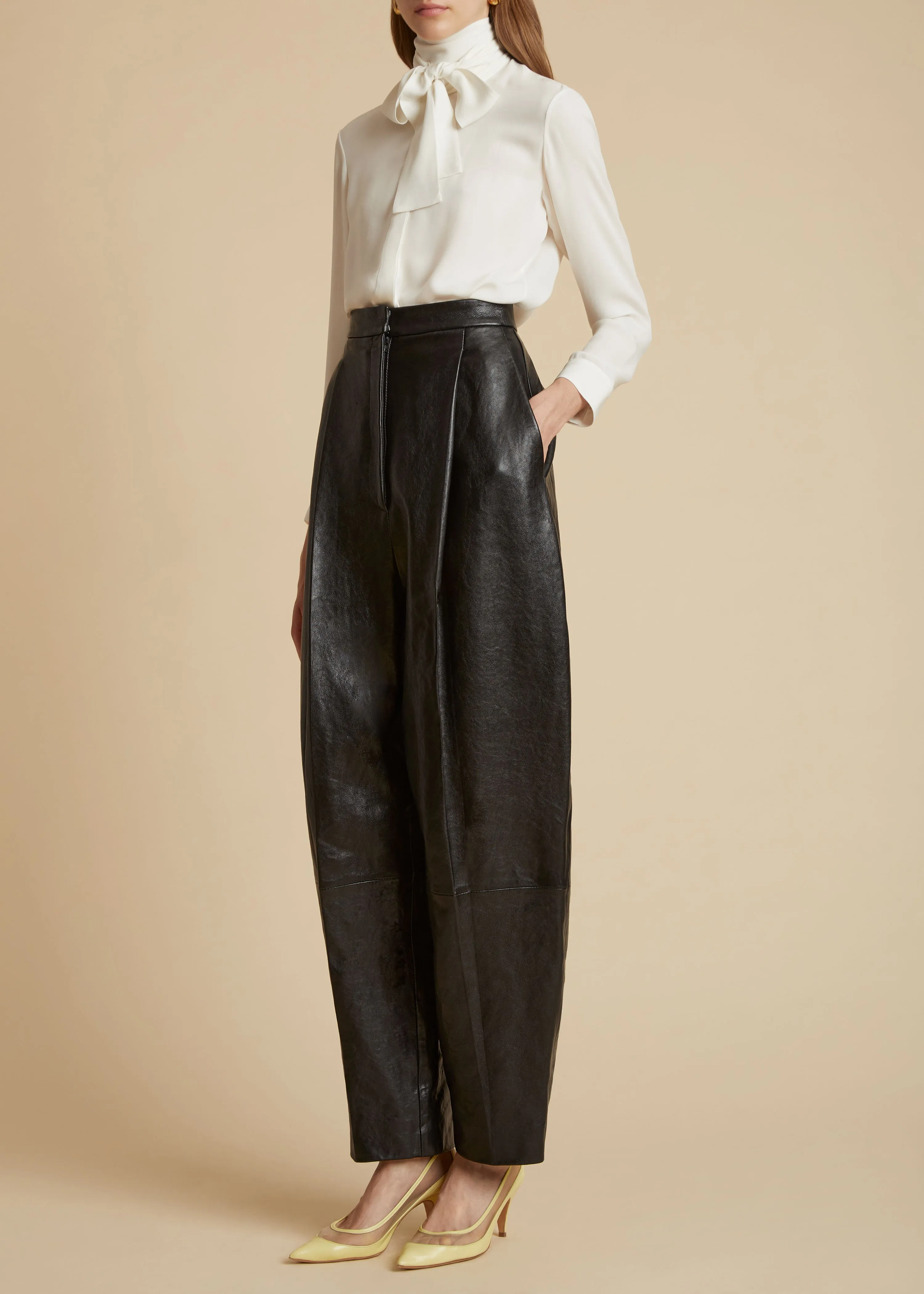 Tash Top in Cream sold by KHAITE product image thumbnail 2