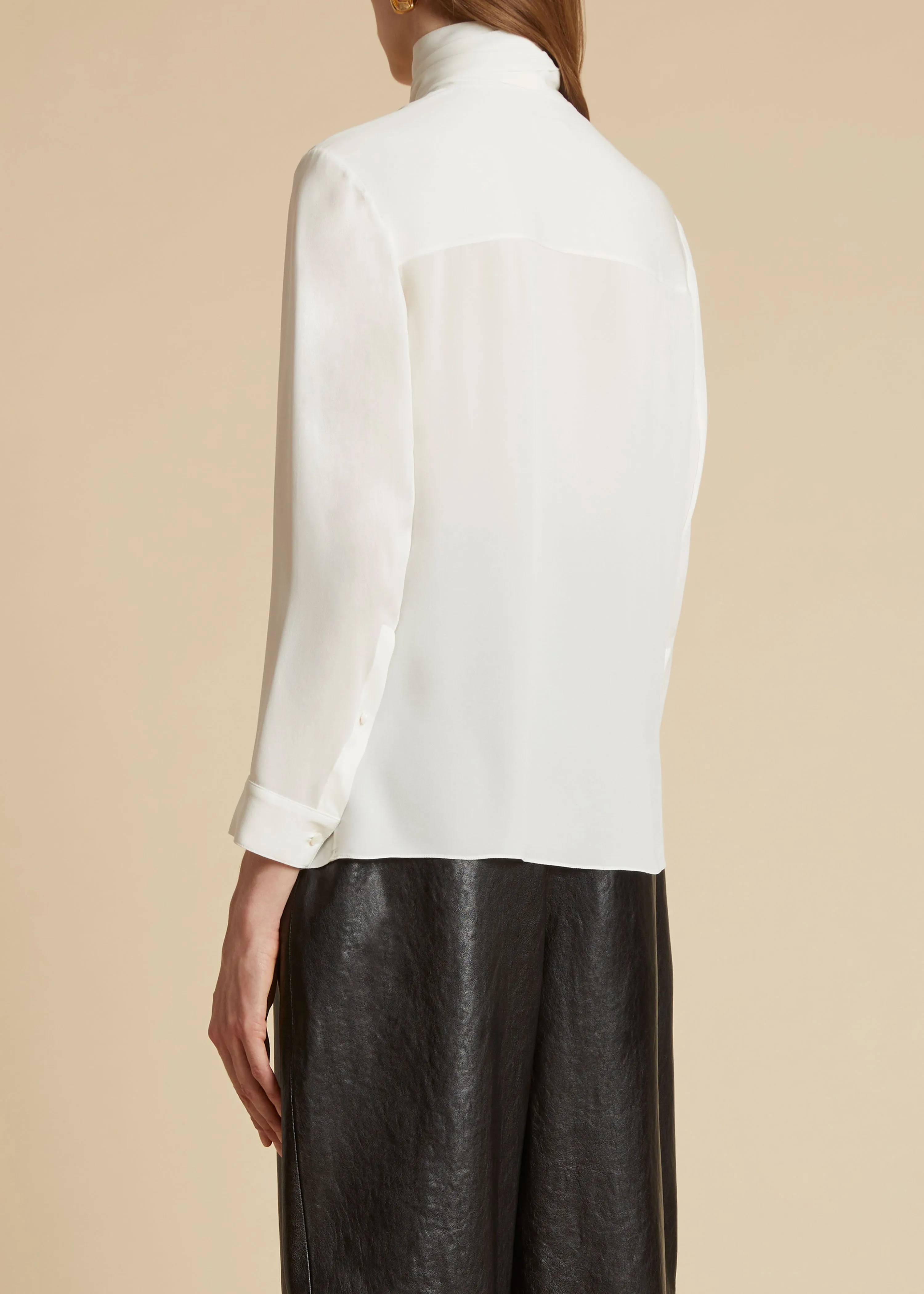 Tash Top in Cream sold by KHAITE product image thumbnail 4