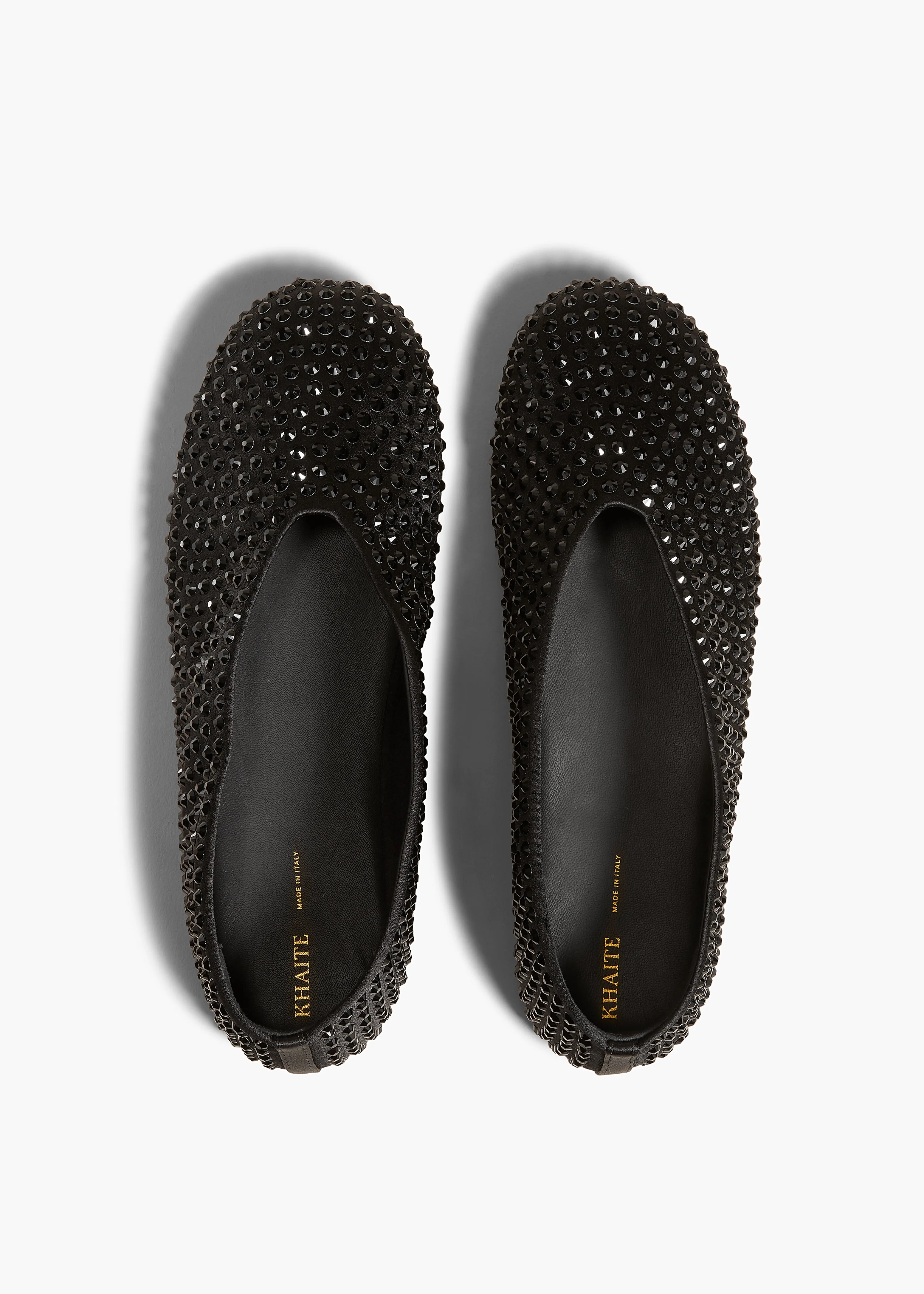 Marcy Flat in Black with Black Crystals sold by KHAITE product image thumbnail 2